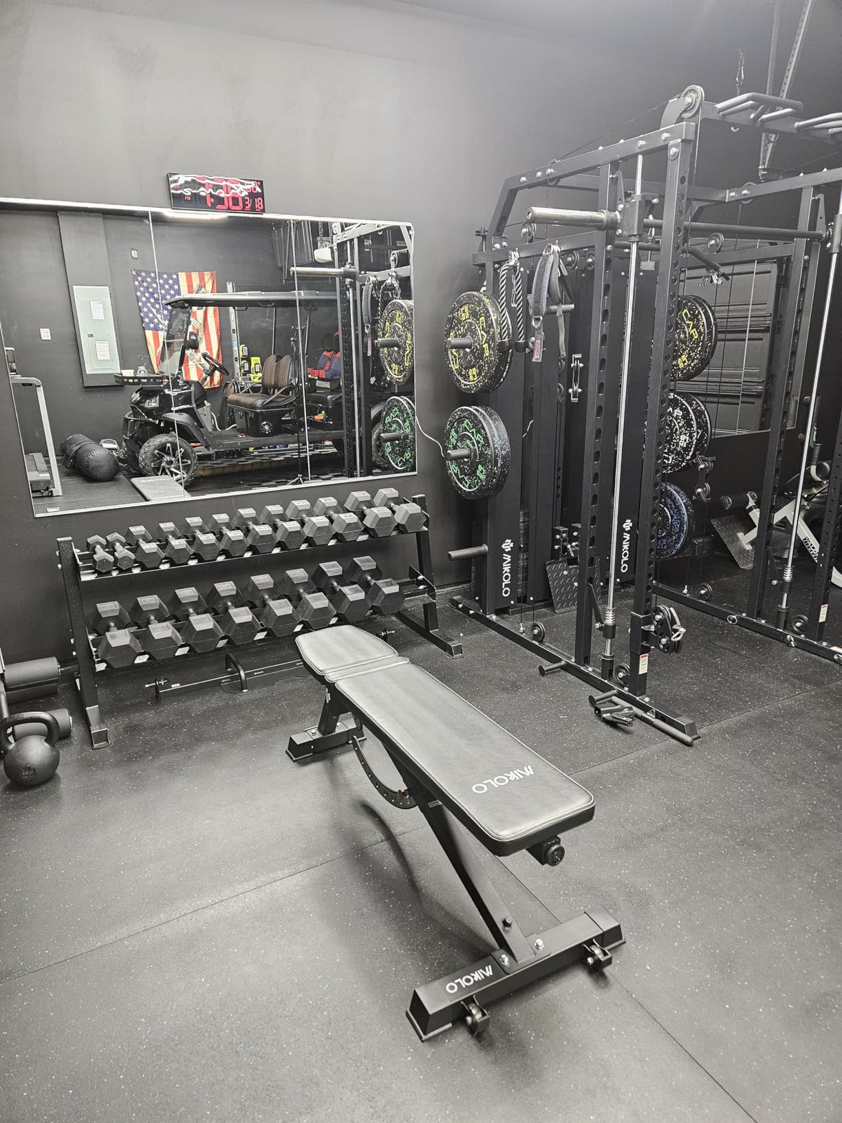 CAP 280 LB, 550 LB, 1200 LB Dumbbell Set with Horizontal 2-3 Tier Rack, Rubber Hex Free Weights, Home Gym Weight Set for Strength Training customer photo 1