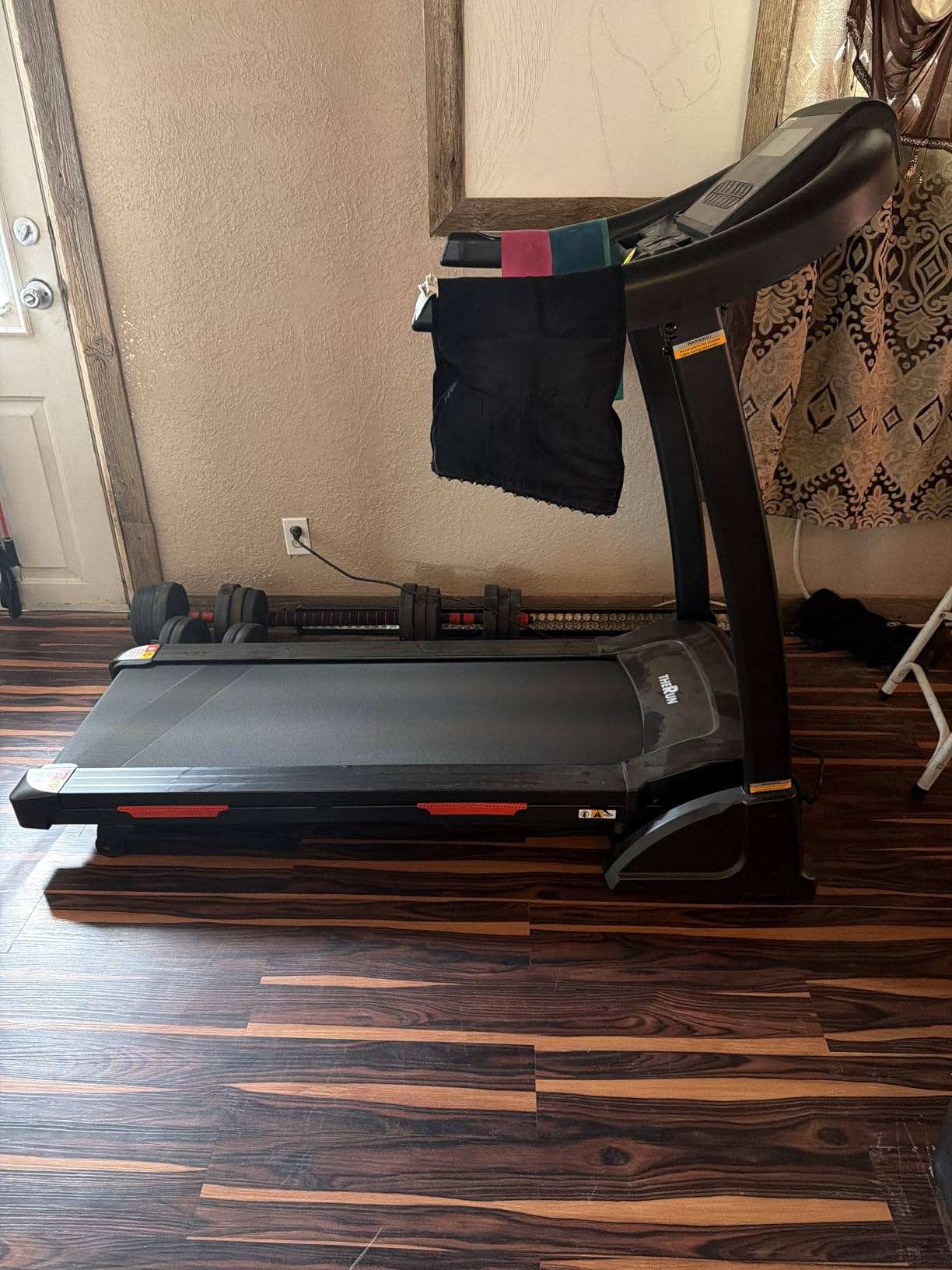 THERUN Incline Treadmill, Treadmills for Running and Walking, 300 lbs Weight Capacity Folding Treadmill with 0-15% Auto Incline, Wide Belt, 3.5 HP, App, Heart Rate customer photo 2