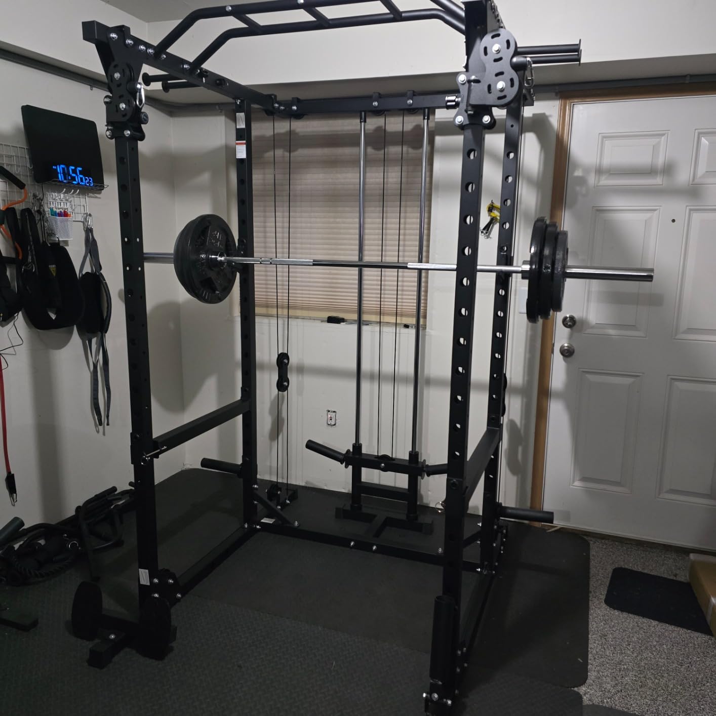 MAJOR FITNESS Drone1 Power Cage, All-in-One Home Gym with Cable Crossover, LAT Pulldown, Squat Rack & Landmine Attachment, Heavy-Duty Strength Training System for Home Gym customer photo 2