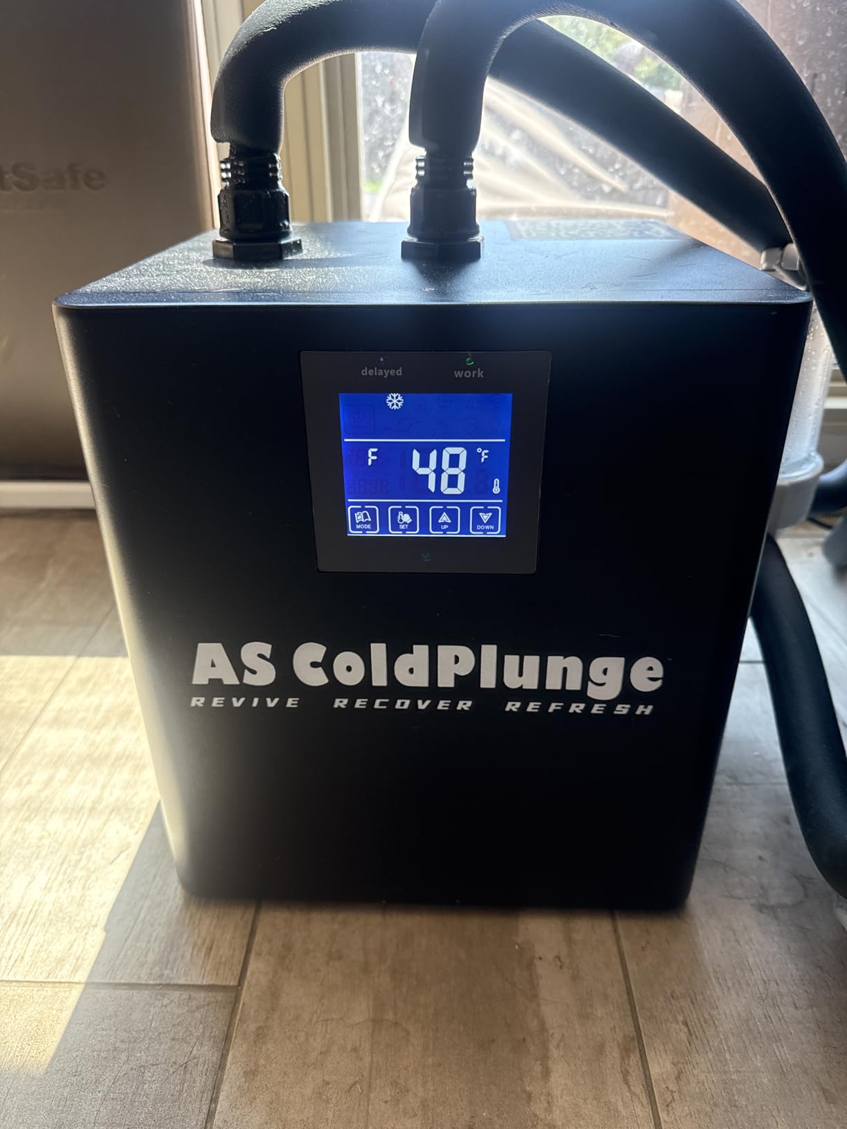 AS ColdPlunge 1/3 HP Cold Plunge Chiller for Ice Bath & Home Cold Therapy | External Filter & Pump, 42°F Cooling, Quiet 24/7 Efficient Water Chiller, Insulated Hoses, Submersible Pump, Fits for Any Tubs customer photo 2