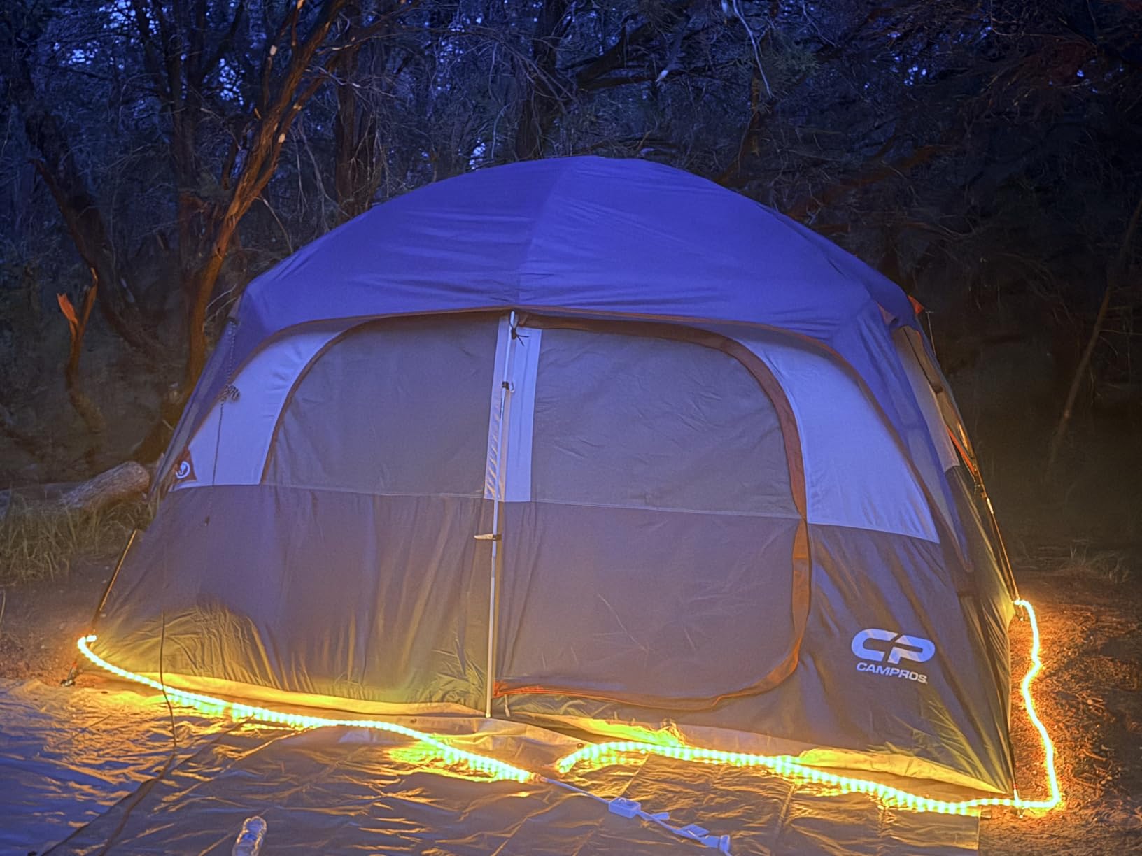 CAMPROS CP Upgraded 6/8 Person Camping Tents, Waterproof Family Tent | Larger Mesh Windows & Door, Double Layer, Easy Set Up, All-Season Dome Tent with Top Rainfly & Carry Bag customer photo 1