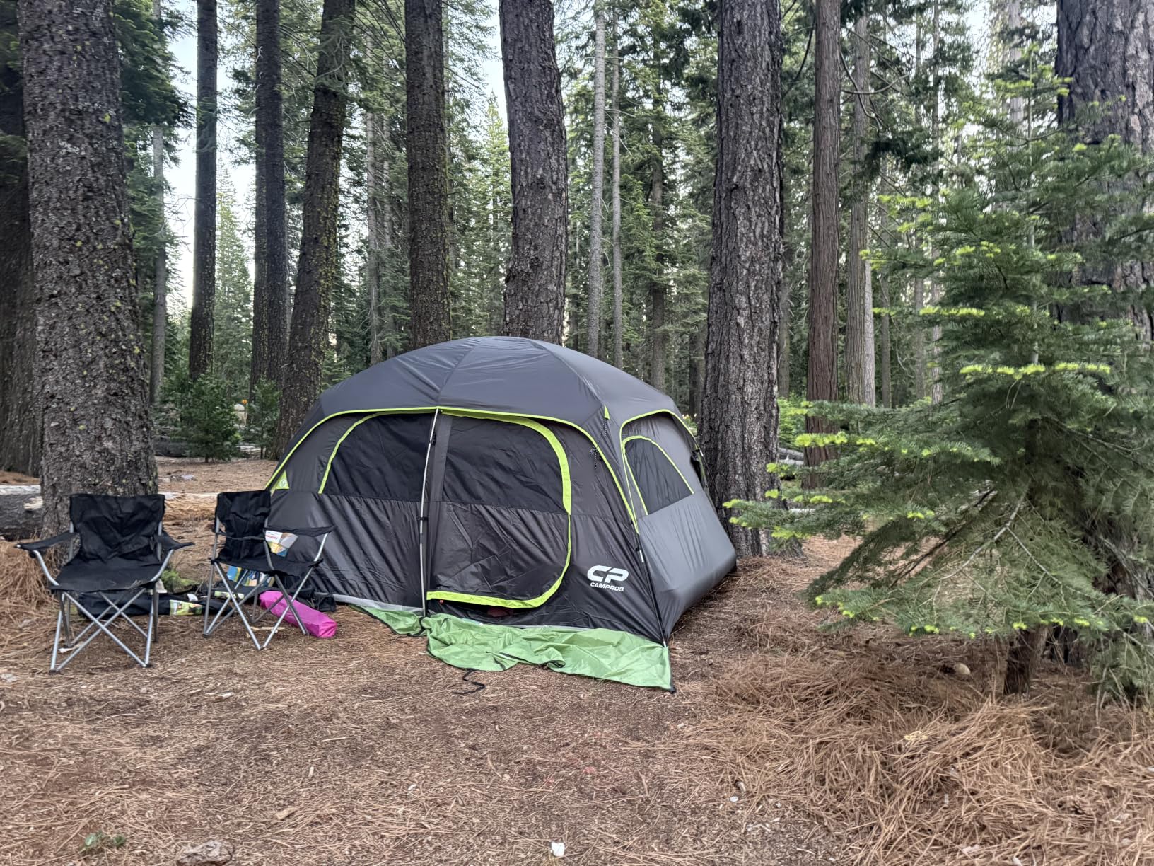 CAMPROS CP Upgraded 6/8 Person Camping Tents, Waterproof Family Tent | Larger Mesh Windows & Door, Double Layer, Easy Set Up, All-Season Dome Tent with Top Rainfly & Carry Bag customer photo 2