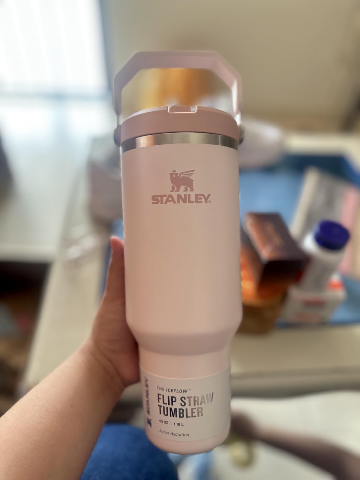 STANLEY IceFlow 2.0 Flip Straw Tumbler, 30 oz, Dried Pine customer photo 2