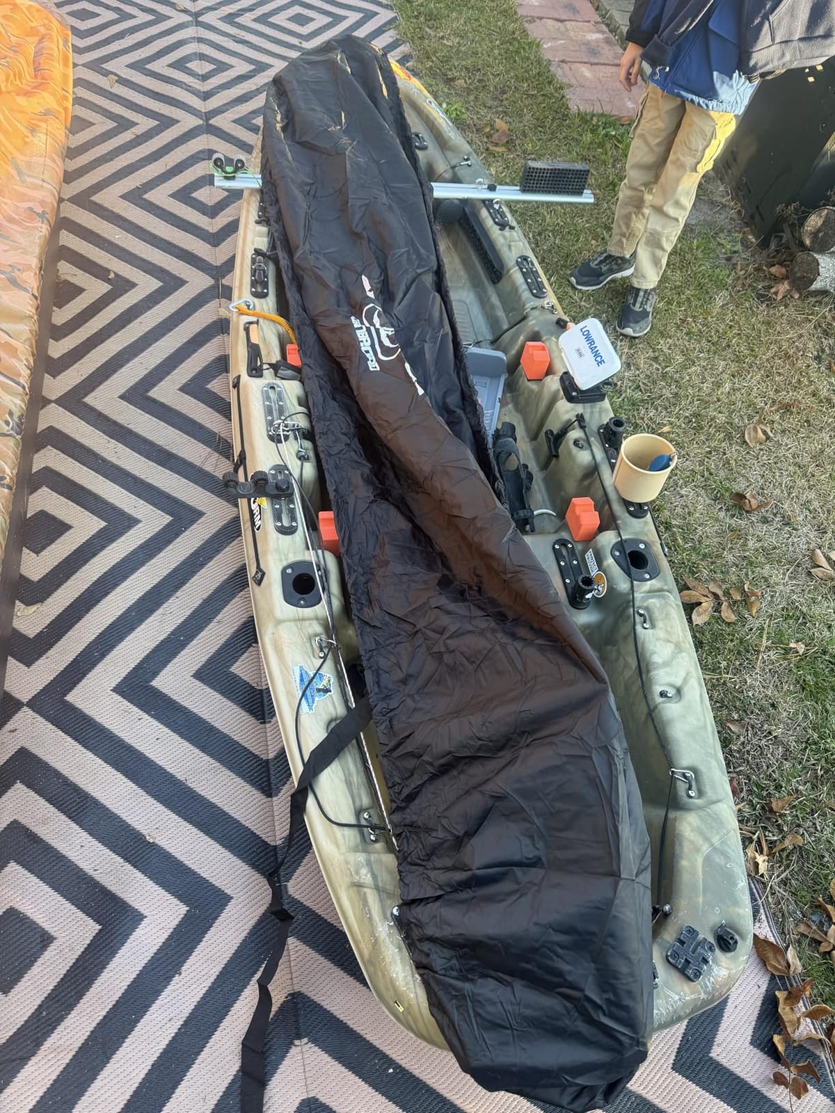 OCEANBROAD Kayak Cover(Non-Fishing) UV&Water-Resistant for Outdoor Storage | 9.3-15ft, 300D/420D/600D, UPF 50+, Water-Resistant, UV-Resistant, Outdoor Storage, Kayak Accessories customer photo 1