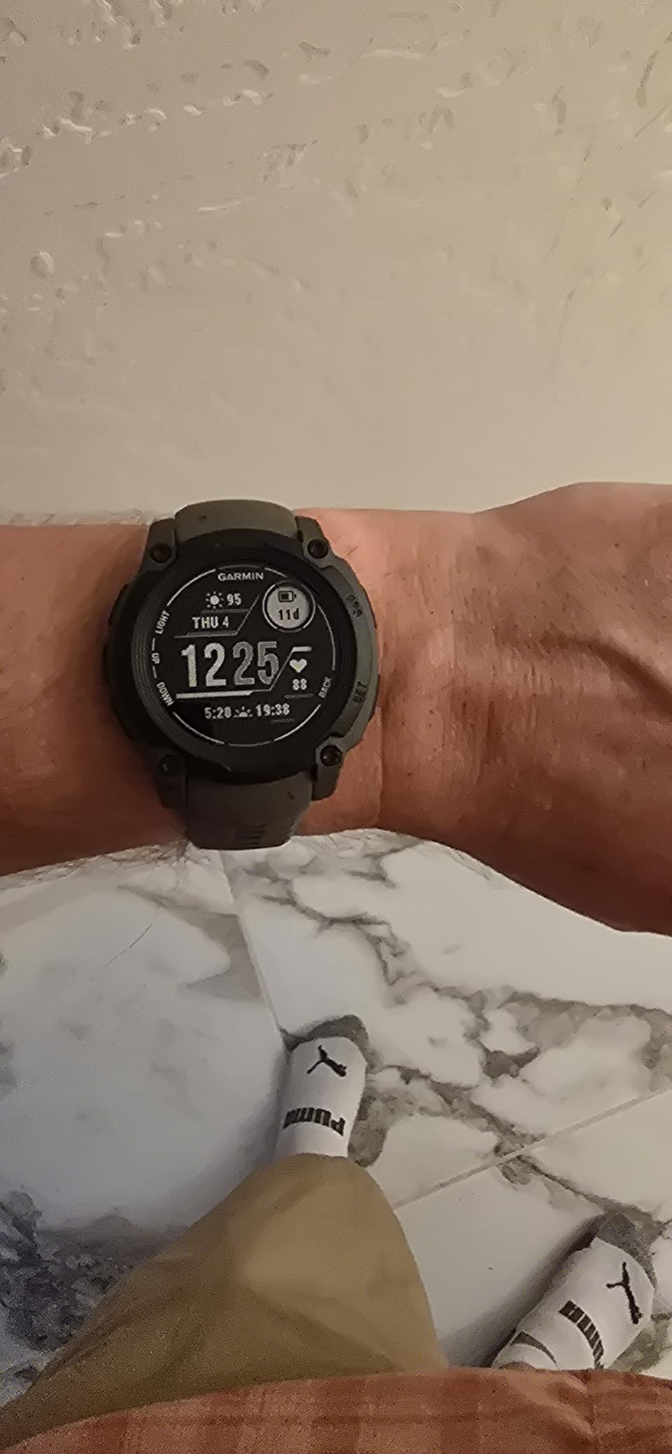 Garmin Instinct E, Rugged GPS Smartwatch, 45mm, Charcoal | Rugged Design, Essential Health & Wellness Features, Built-In Sports Apps, Navigation Features customer photo 1