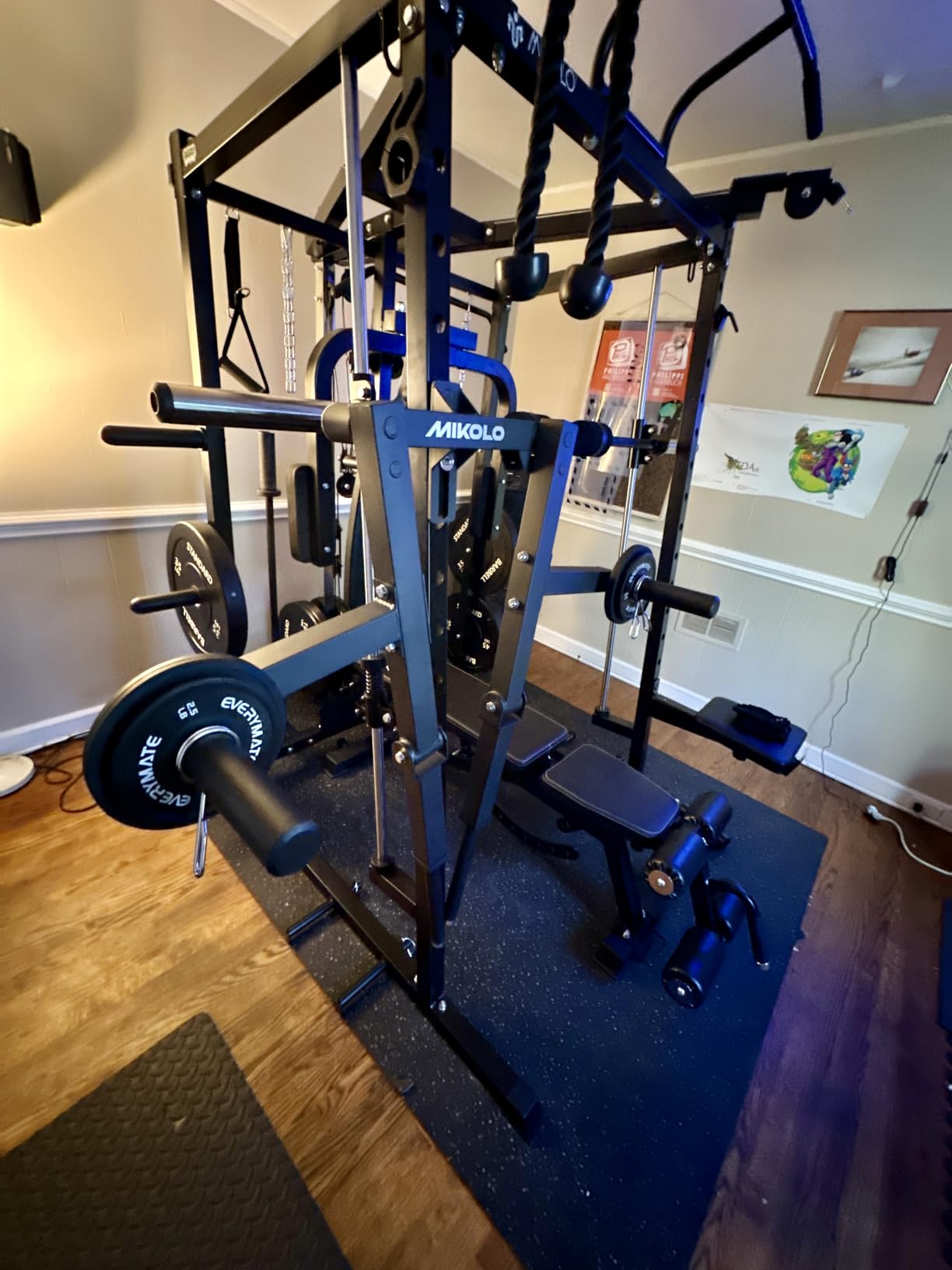 Mikolo Lateral Raise Attachment for Squat Rack, Standing Lateral Raise Machine with 1