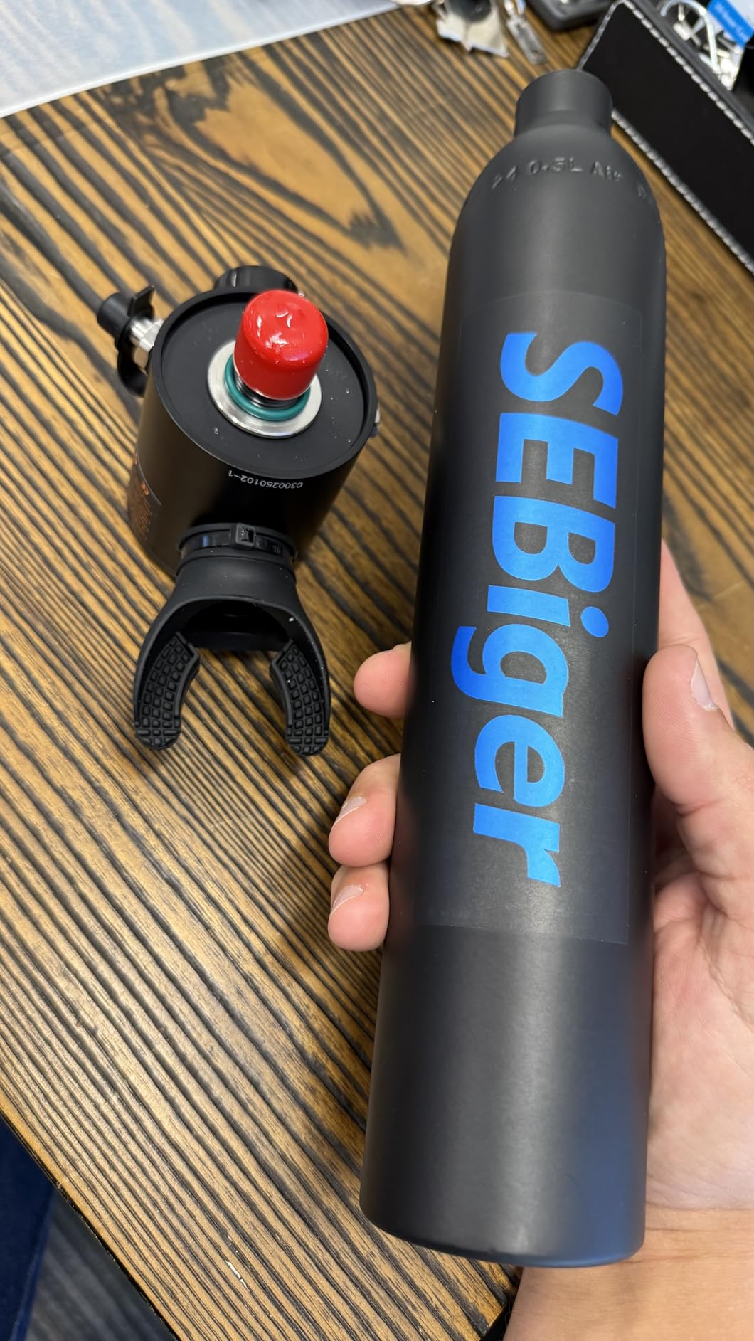 Diving Tank with DOT Certification Reusable Scuba 0.5L Pony Bottle Diving Cylinder Suitable for Underwater Work/Underwater Recreation customer photo 1