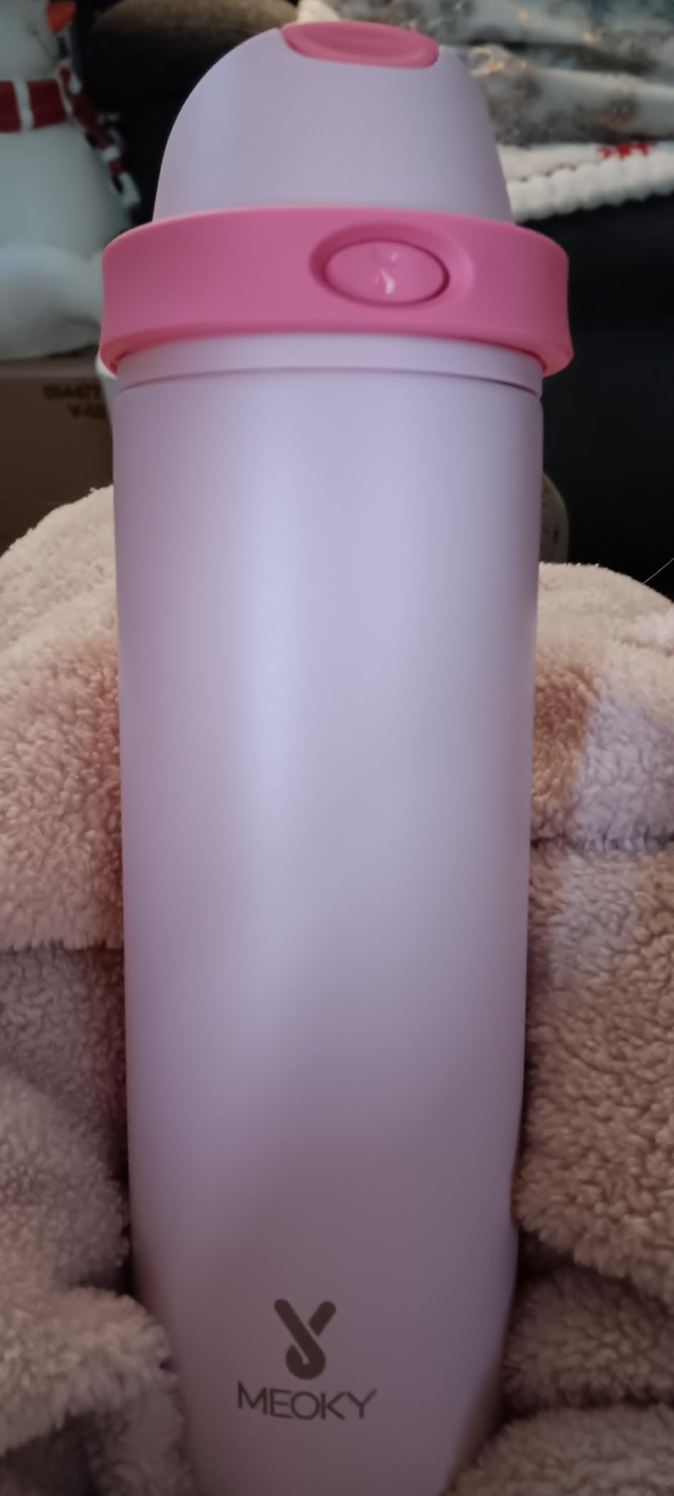 24 oz Insulated Water Bottle for Sports: Meoky Stainless Steel Water Bottle with 2-in-1 Straw and Spout Lid - Leak Proof, Cold for 24 Hours, Fits in Car Cup Holder, BPA-Free for Travel Gym, Night customer photo 1