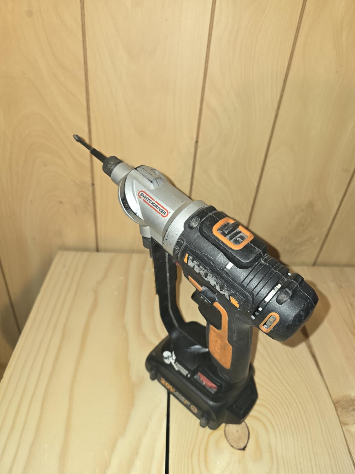 WORX Cordless Drill Driver, 20V Brushless, SwitchDriver 2-in-1, WX177L.2 customer photo 1