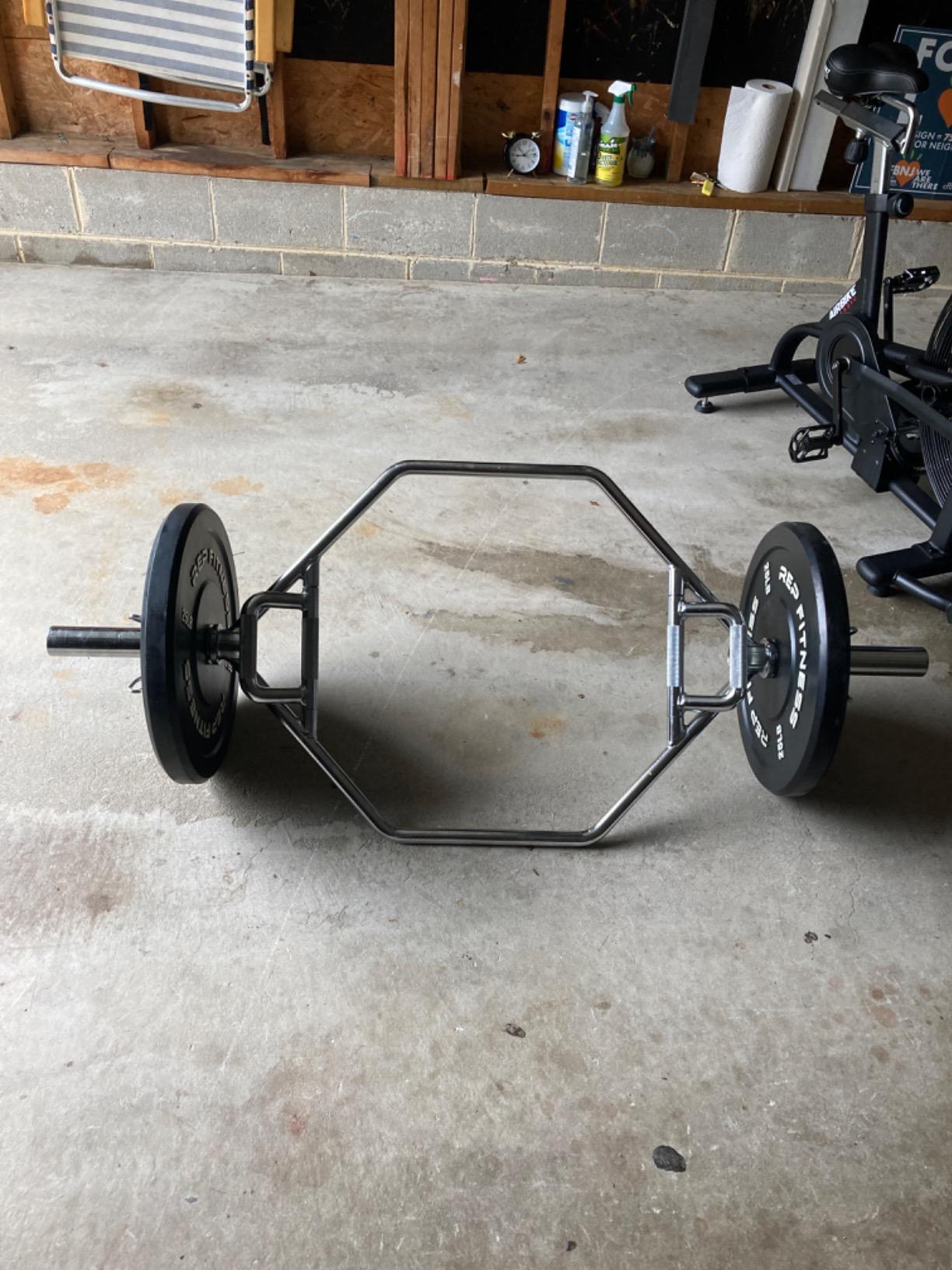 GYMAX Olympic Folding Trap Bar - 56