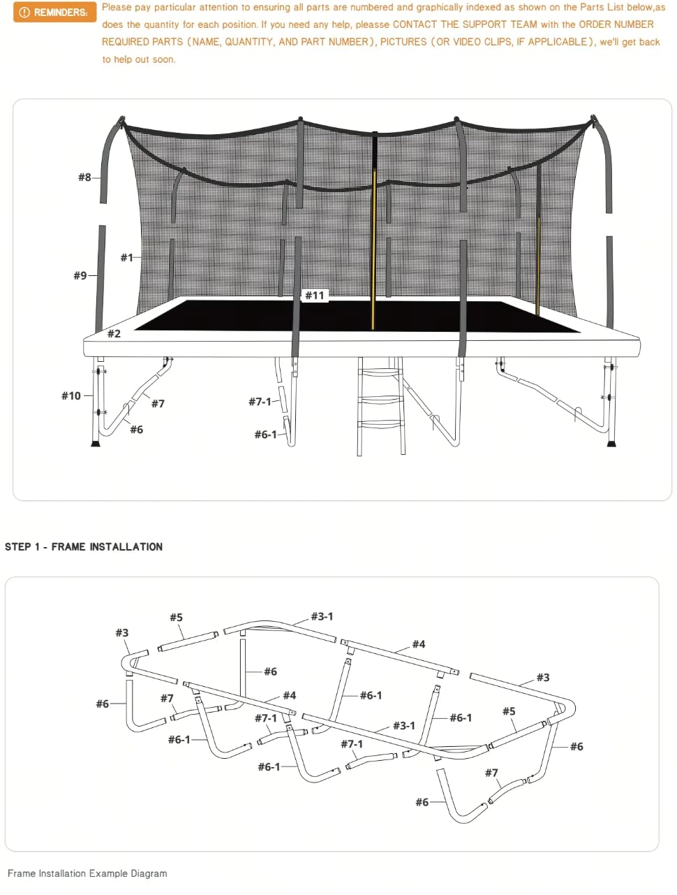 Zupapa 1800LBS Weight Capacity Rectangle Trampoline 10x17FT 9X15FT 8X14FT Outdoor Square Gymnastics Trampolines with Basketball Hoops for Kids Adults customer photo 1