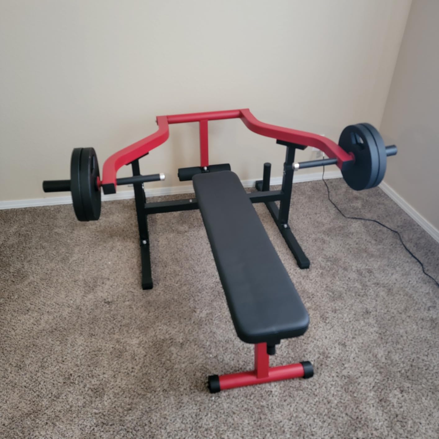 GOIMU Z1-PRO Chest Press Machine, Weight Bench Press Machine with Independent Arms, Adjustable Flat Incline Bench Press for Chest, AB Workout Home Gym Equipment customer photo 2