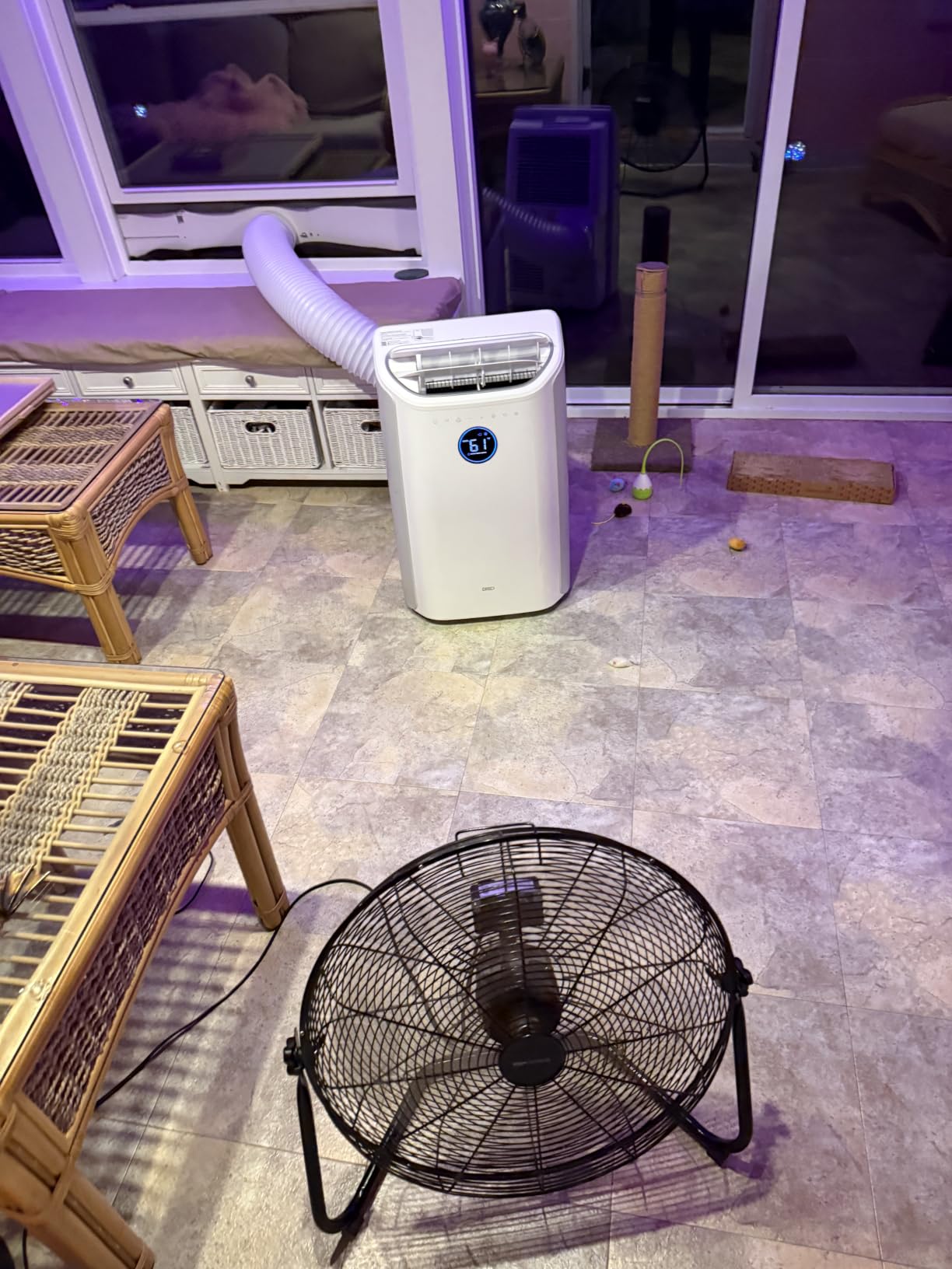 DREO Portable Air Conditioner 318S, 8000 BTU ASHRAE (5000 BTU DOE) Smart AC Unit for Bedroom with Drainage-free Cooling, Fan&Dehumidifier 3 in 1, APP/Voice/Remote, Quiet Standing AC for Room Indoors customer photo 1