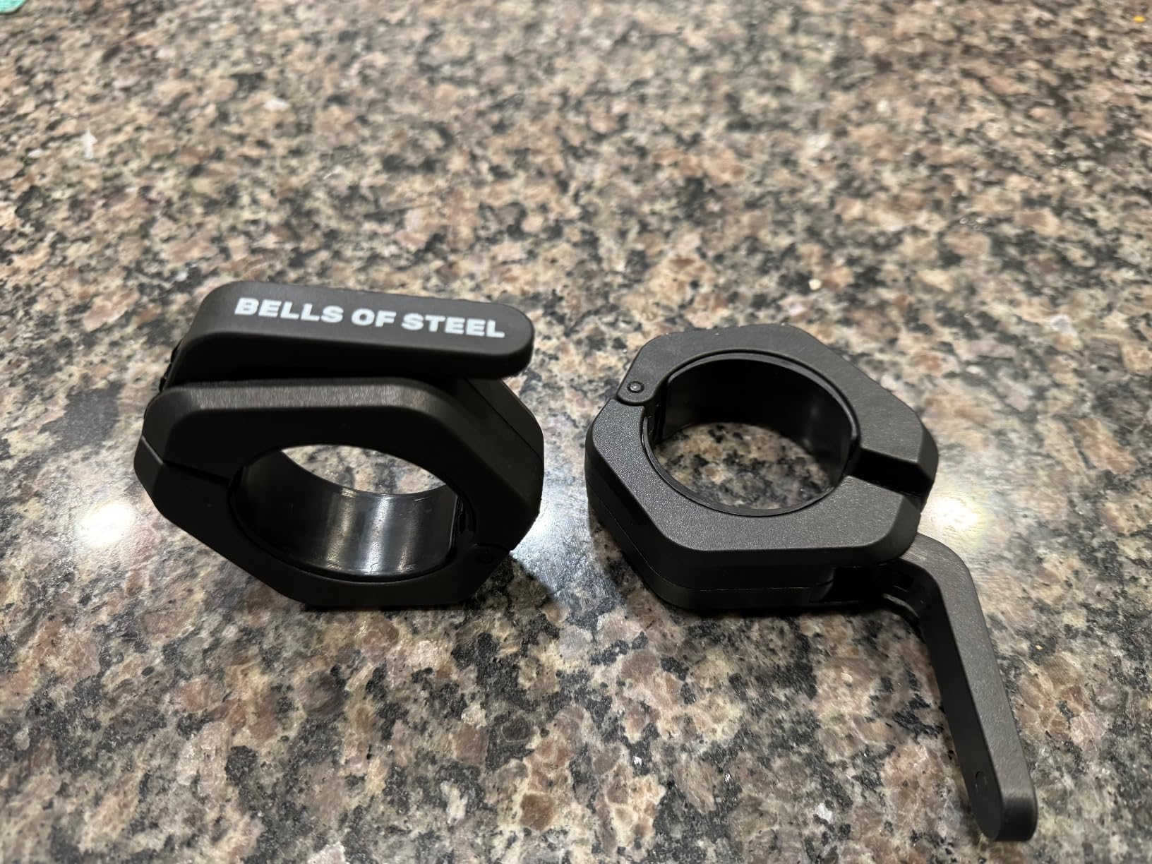 Bells of Steel Barbell Collars - Magnetic V2 Nylon Clamp Pair, Black customer photo 1