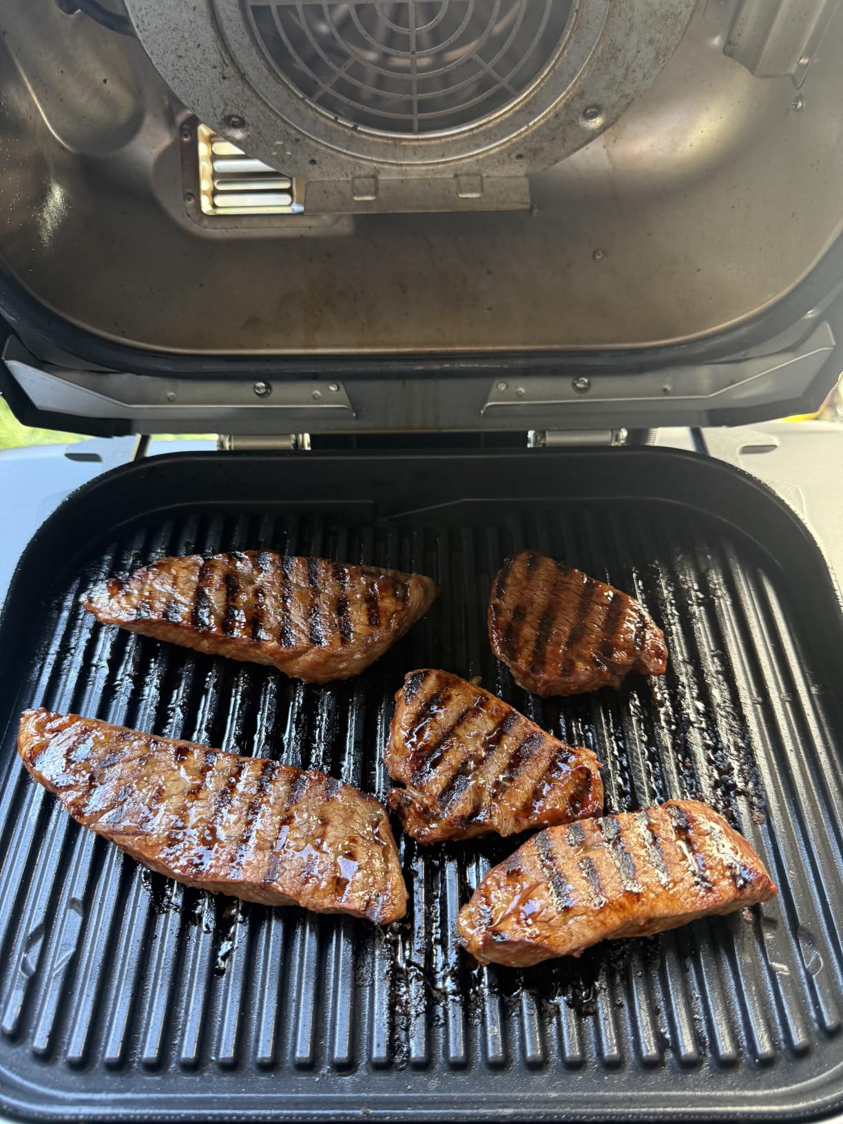 Ninja Woodfire Outdoor Grill & Smoker, 6-in-1 Functionality, Grill, Smoke, Bake, Roast, Air Fry, Broil, Authentic Woodfire Flavors, Electric Heat, OG321 customer photo 2