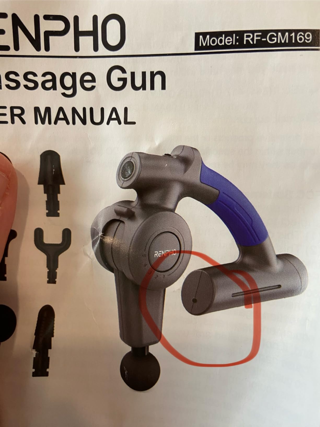 RENPHO Active Thermacool Massage Gun Deep Tissue with Heat & Cold, 5 Speeds customer photo 1