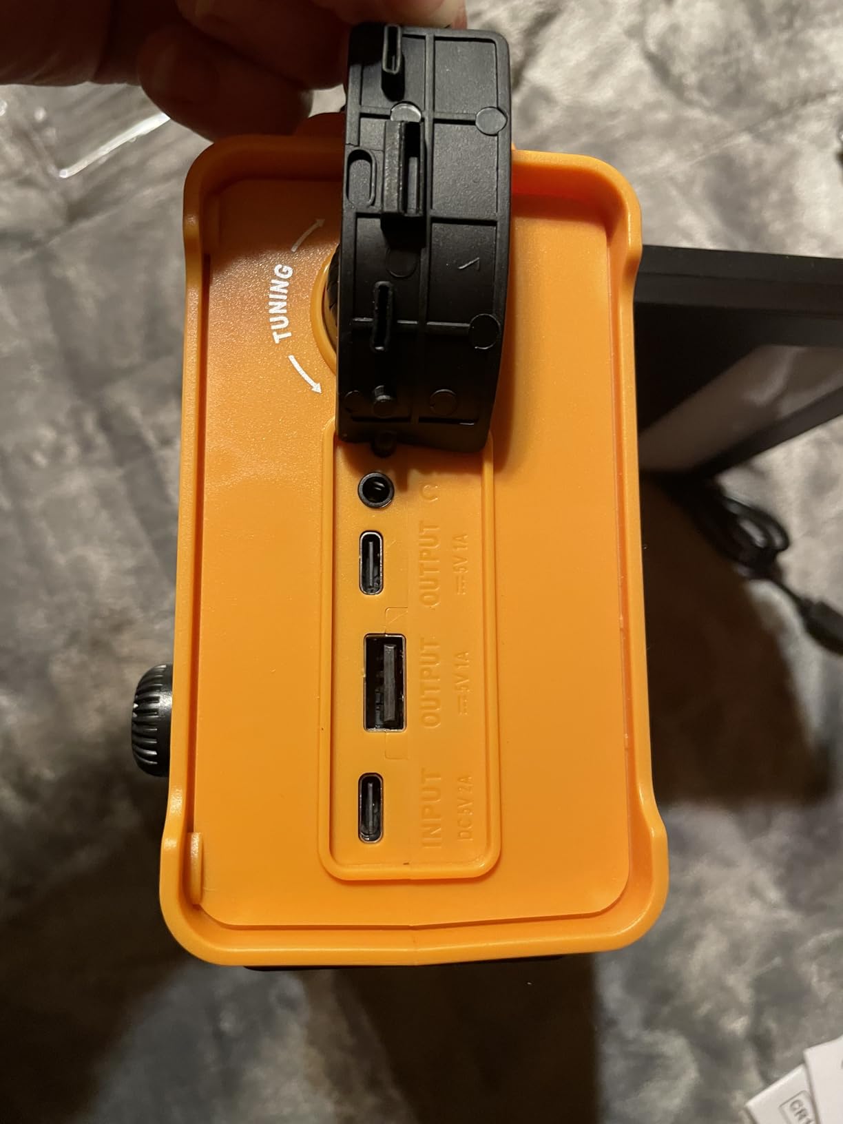 Solar Radio Emergency Hand Crank 12000mAh with Clear Signal | AM FM NOAA Weather Radio Battery Operated with 2-Mode LED Flashlight Cell Phone Charger Dual Outputs SOS customer photo 1