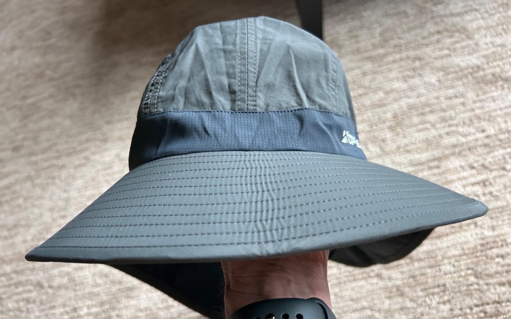 TOP-EX Cooling Sun Hat with Neck Flap - UPF 50+ Wide Brim Breathable Hat for Hiking, Fishing & Big Heads customer photo 1