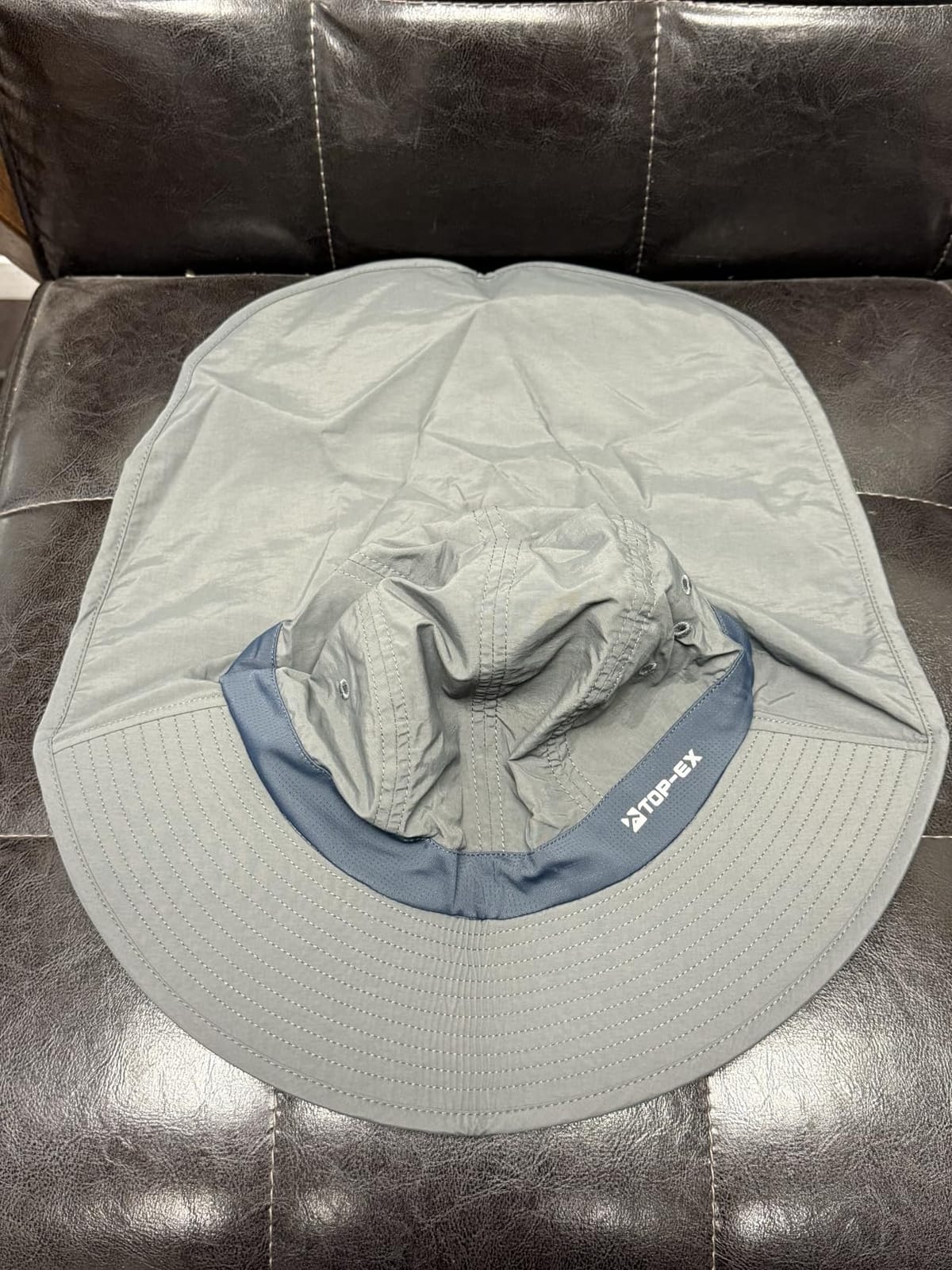TOP-EX UPF 50+ Cooling Wide Brim Sun Hat for Men with Neck Flap, Packable customer photo 1