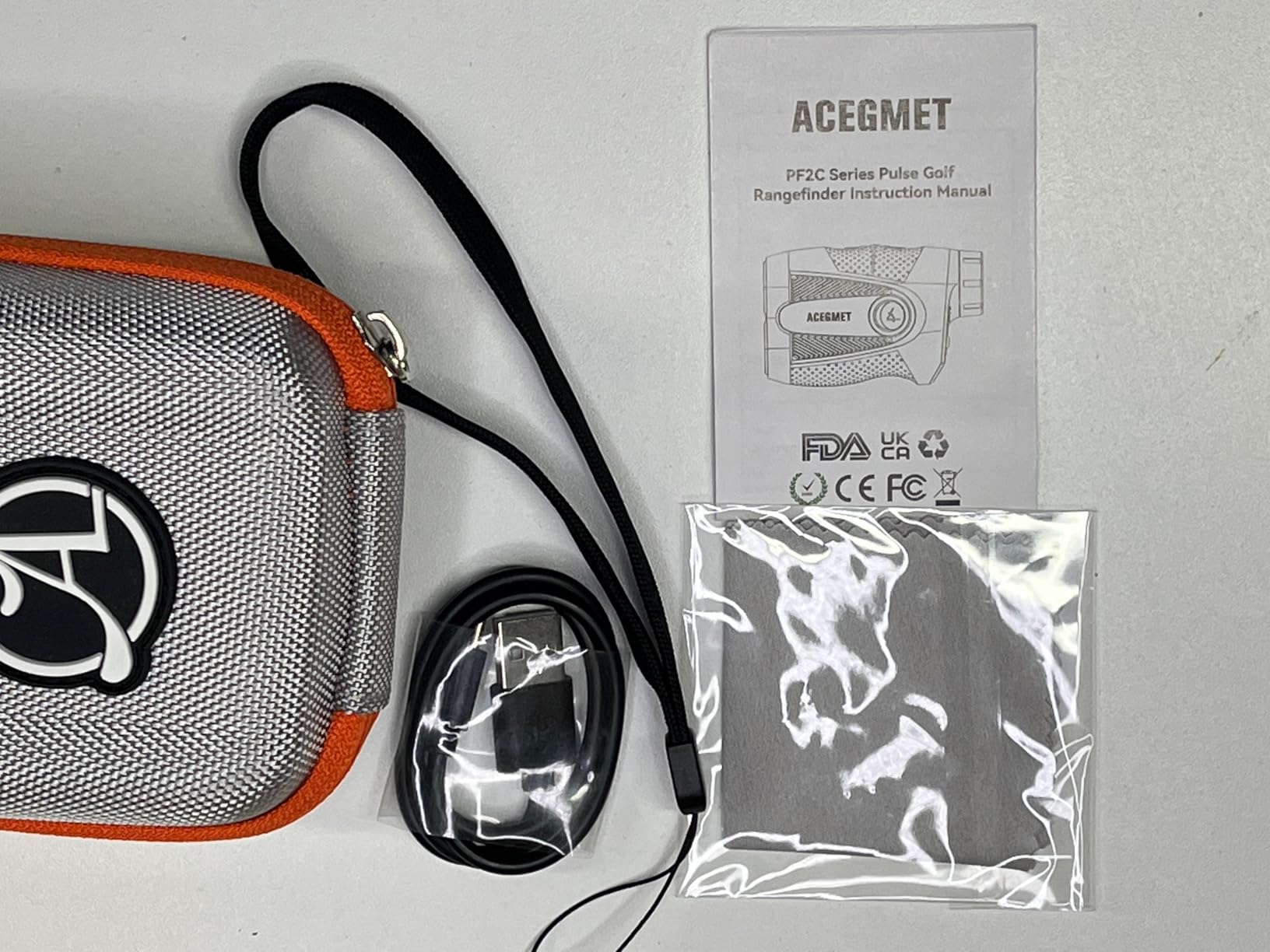 ACEGMET PFS5 Golf Range Finder, Slope & Triangulation, Magnetic, 1300 Yards | 7X Magnification, Flag Lock Vibration, Red & Black Display, Dual Power, IP65 Laser Rangefinder Golf Gifts, Case Included customer photo 1