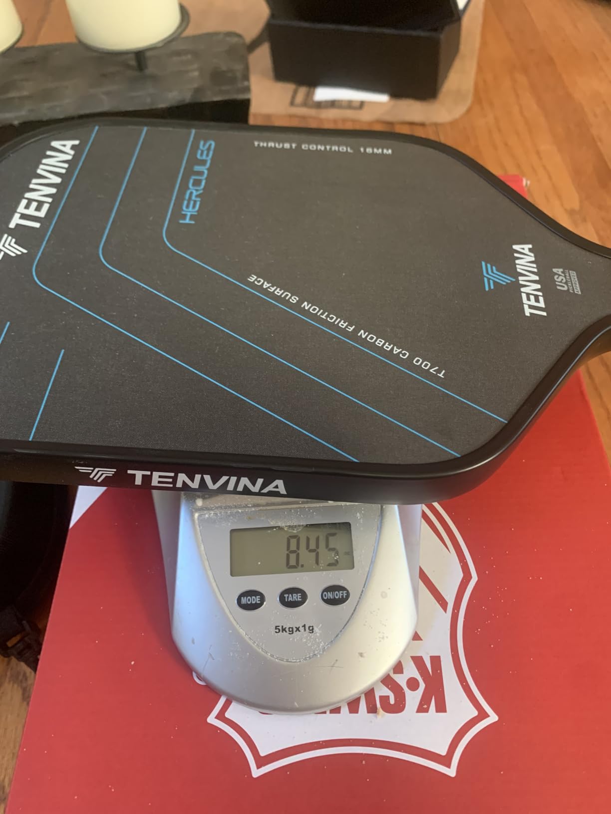 TENVINA Pickleball Paddles, Multi-Layer T700SC Textured Carbon Fiber Pickleball Paddle, Pickle Ball Paddle with Strong Spin & Power Surface, 4-Types of Shapes and Thicknesses, USAPA Approved customer photo 2
