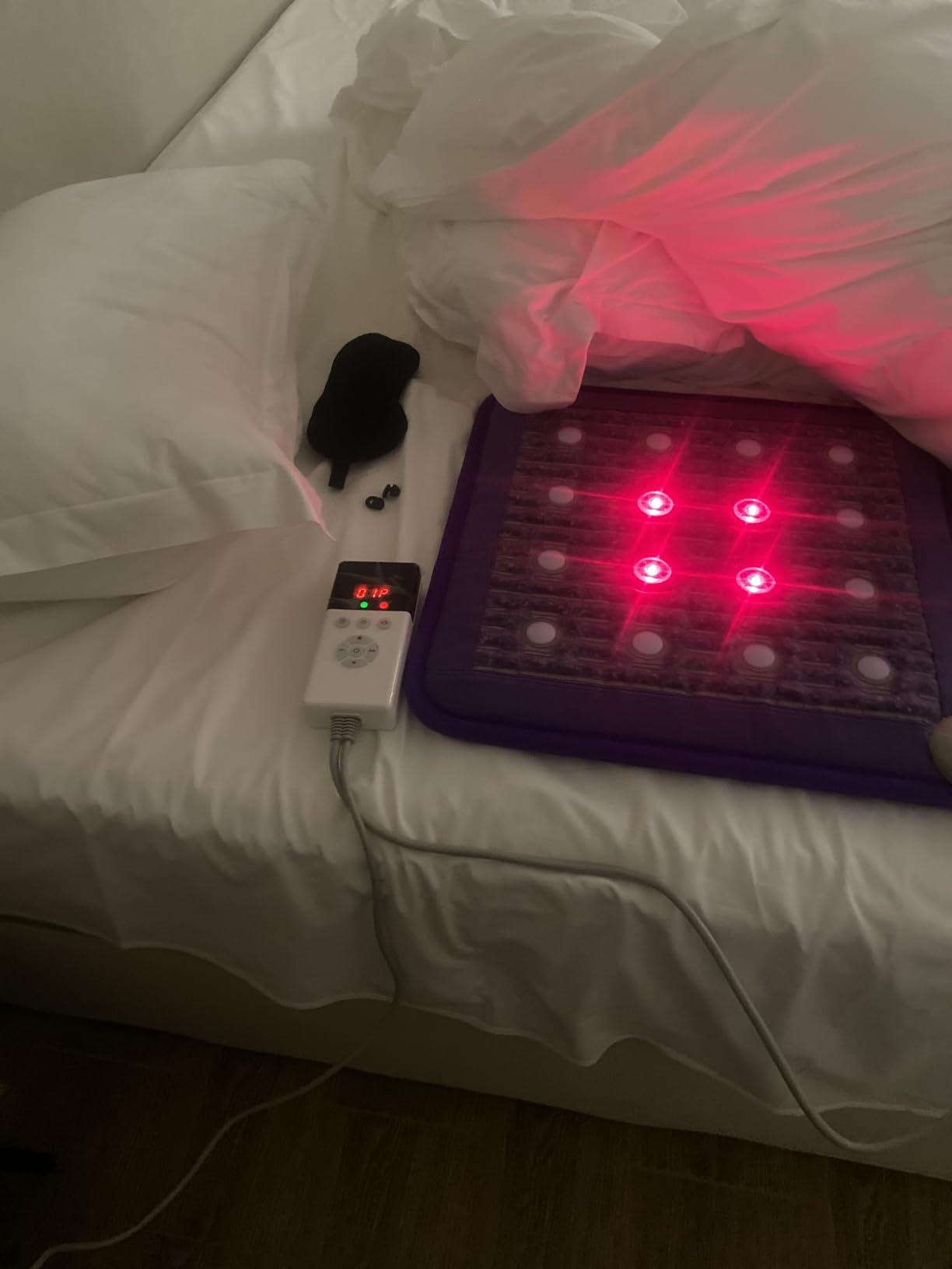 Biomat Infrared Mat | Crystal Mat for Therapy | Infrared Heating Mat | Red Light Therapy for Body | Hot Gemstone Therapy | Promotes for Muscle & Back Pain Relief | Sparkle Mat (Full Size) customer photo 2