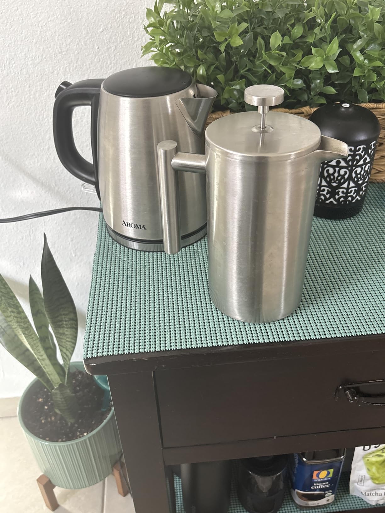 French Press 34 oz, Full Stainless Steel French Press Coffee Maker 4 Cups | Upgraded Double-Walled Insulated French Coffee Presses, Food Grade Good for Kitchen Camping, Dishwasher Safe 2 More Filters customer photo 1