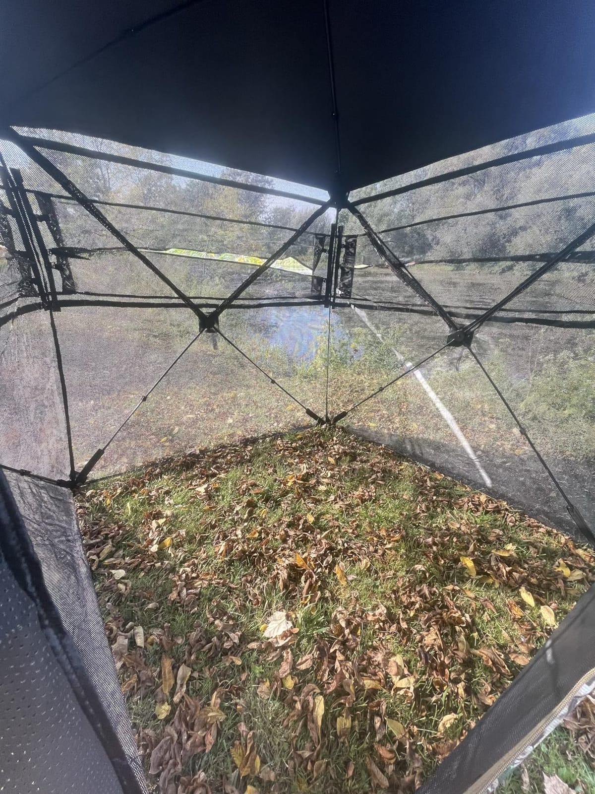 TLC Sport Hunting Blind, 360° See Through Ground Blind for 2-4 Person | Pop-up Design, Silent Sliding Windows, Portable & Concealed, Camouflage Hunting Tent with Carrying bag customer photo 1