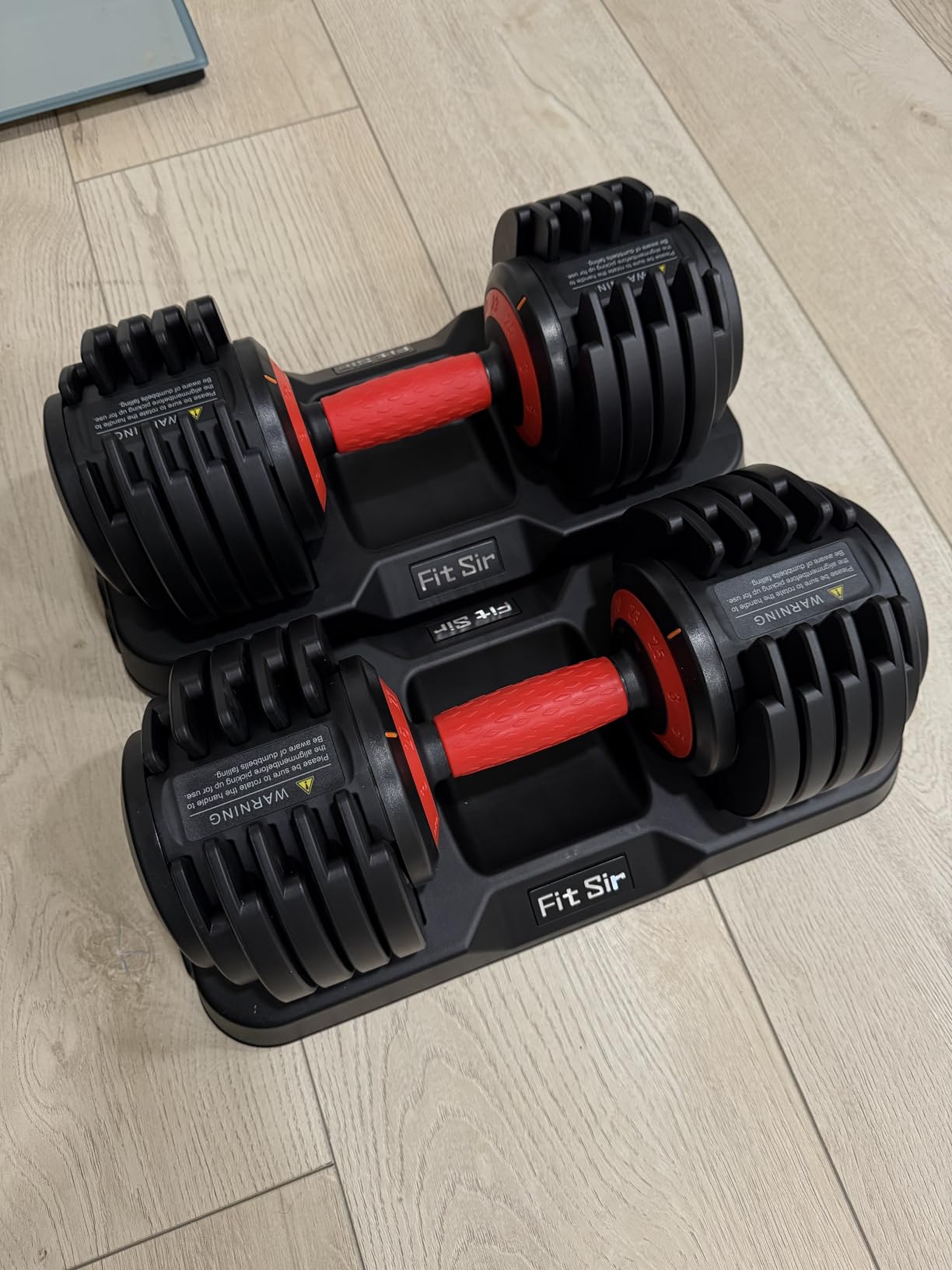 Adjustable Dumbbell Set, 10-in-1 25LB/50LB/90LB Adjustable Dumbbells with Safe Locking System, Enclosed Storage Tray, 1 Sec Fast Adjustment, Comfortable Non-Slip Textured Grip, Suitable for Home Gym Workouts Men and Women customer photo 1