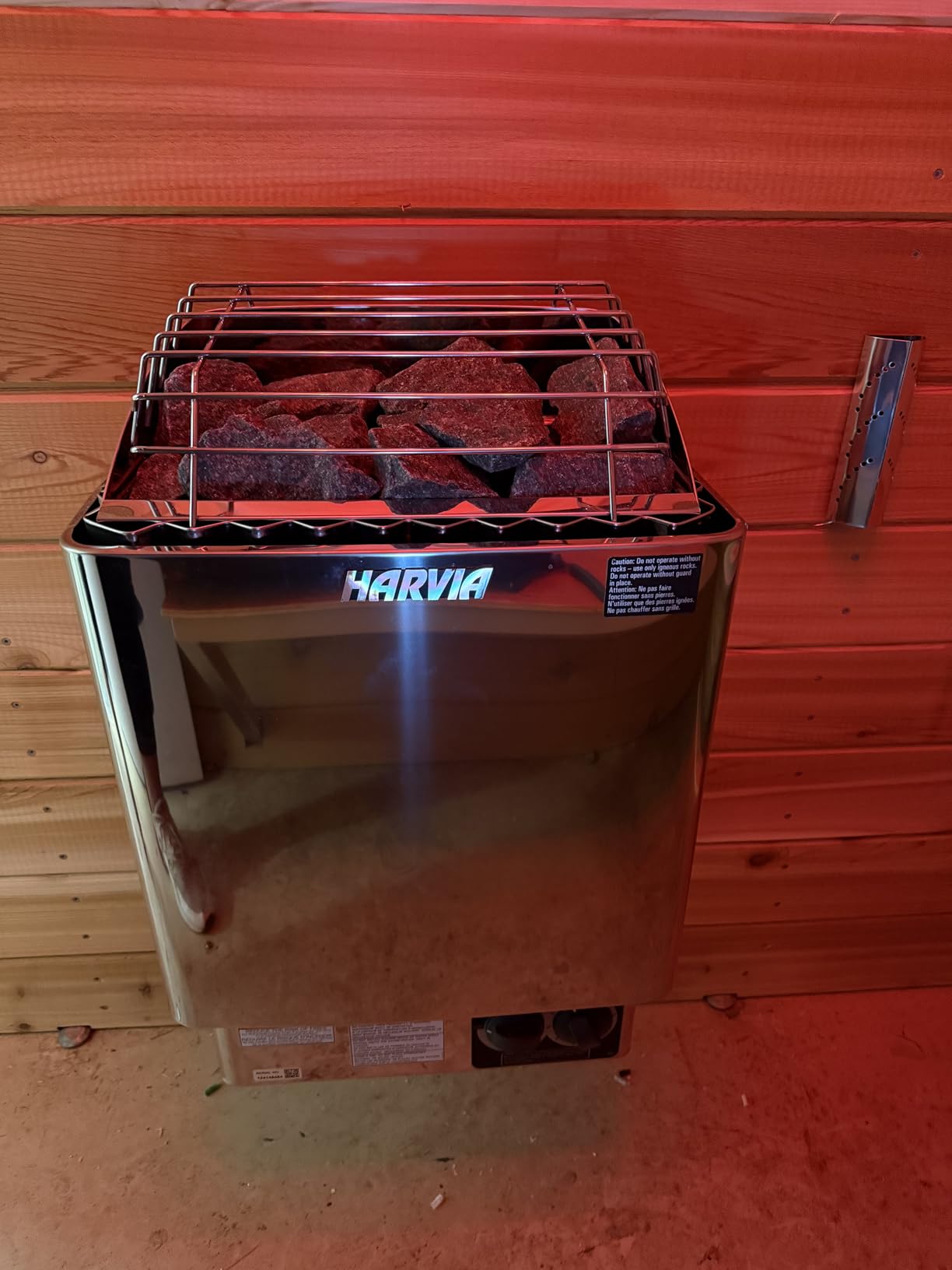 Harvia KIP80B, KIP Series, 8kW Sauna Heater, Built-in Controls (Sauna Stones Included) customer photo 2