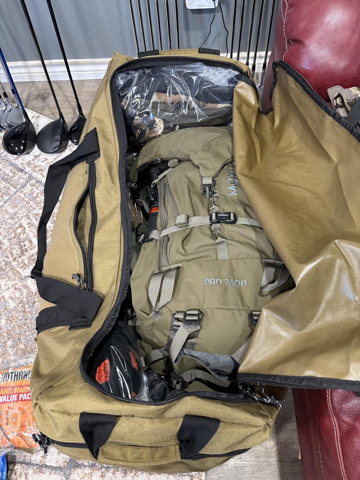 Pro 5000 Frame Backpack - Meat Hauler Pack with Rain Cover for Outdoor- Lightweight, Green customer photo 1