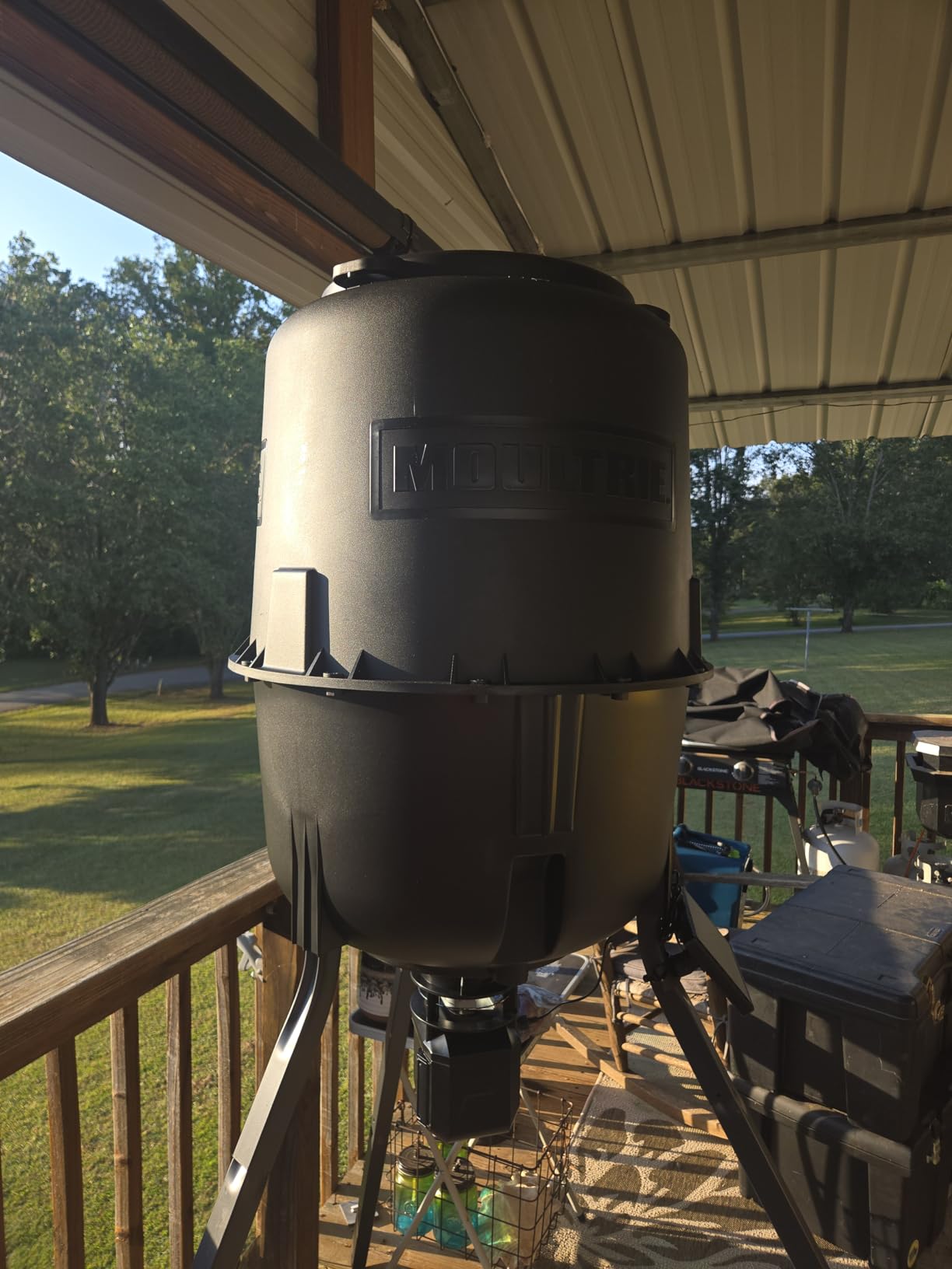 Moultrie 250 Lb Pro Hunter III Tripod Feeder - Bluetooth App Control customer photo 1
