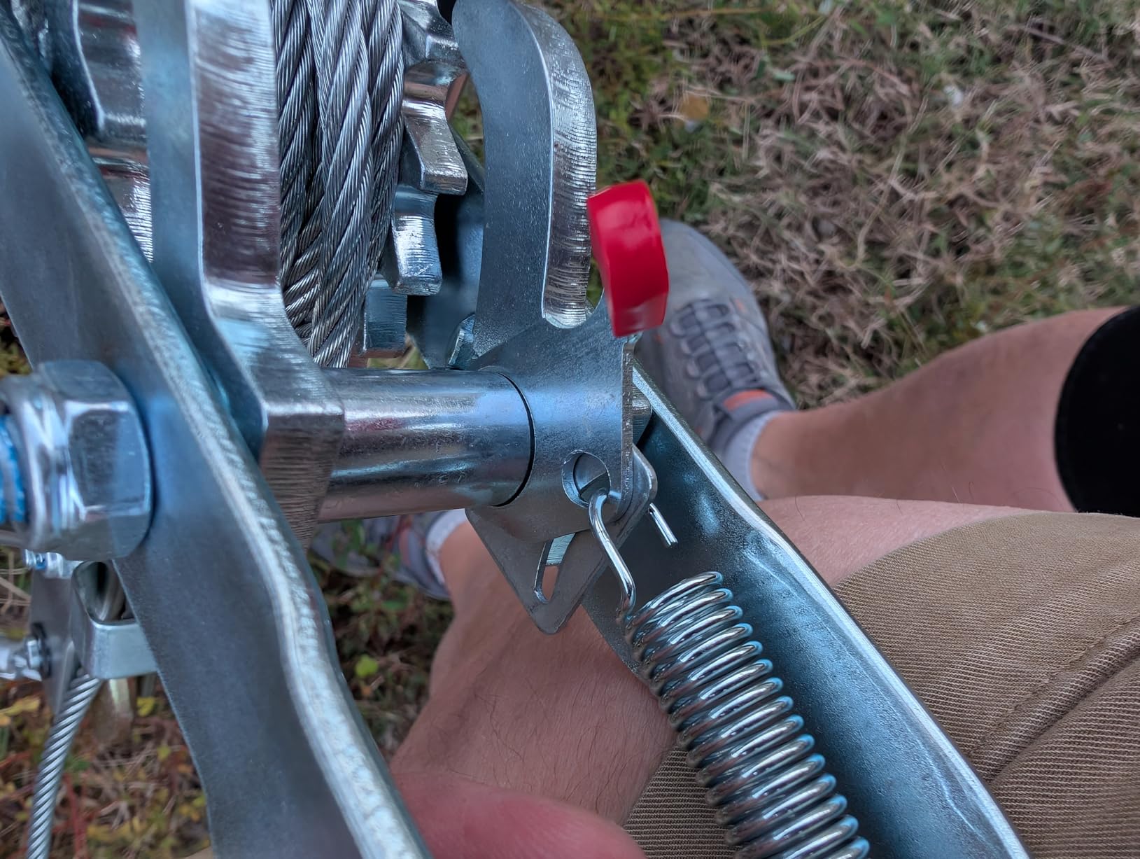 Come Along Winch, 5 Ton Capacity Portable Power Puller with 11.5FT Steel Cable, Heavy Duty Come Along Tool with Dual Gears, 3 Hooks, Hand Winch Tool customer photo 1