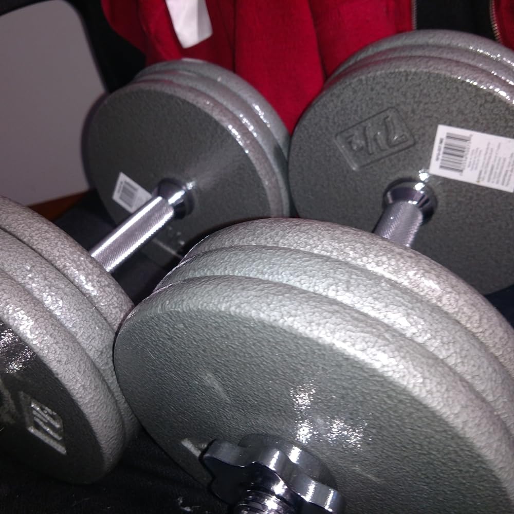 CAP Barbell Standard 1-Inch Cast Iron Weight Plates - Singles & Sets | 1.25-50 lbs | Multiple Options customer photo 2