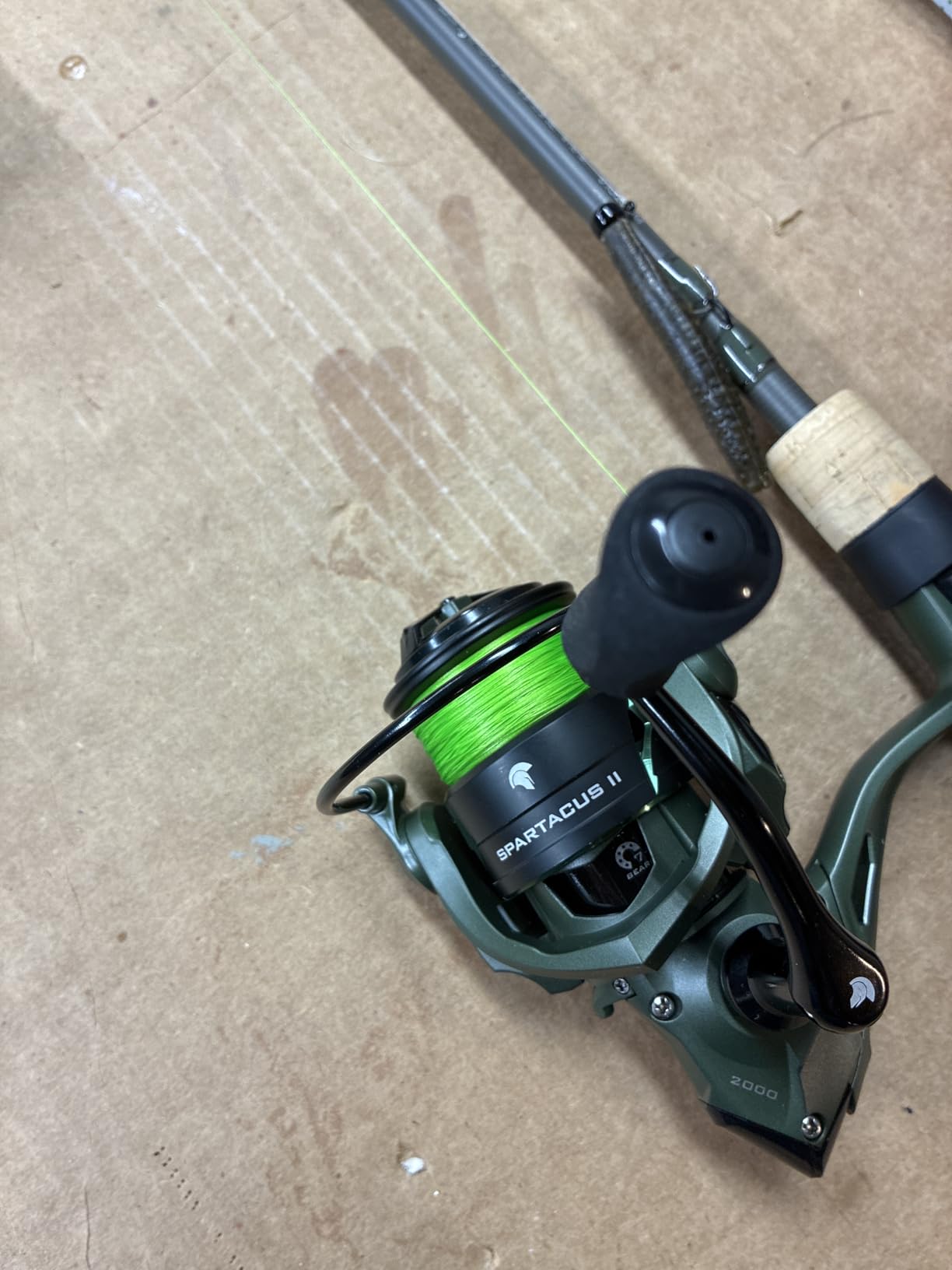 KastKing Spartacus II Spinning Fishing Reels for Saltwater & Freshwater | Max Drag: 22 lb, 7+1 BB, 12.5 oz, Graphite Frame, 5.2:1 Gear Ratio, Size 500 & 1000 Perfect for Ice Fishing customer photo 1