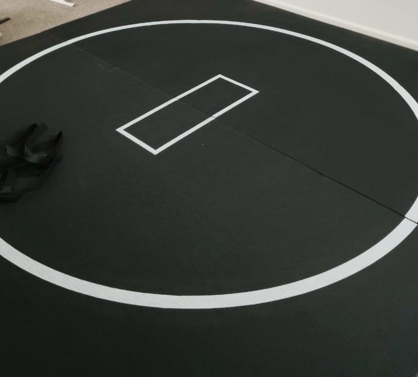 Wrestling Mat for Home 10x10 Feet MMA Mat for BJJ Jiu Jitsu Judo Grappling | Waterproof Top Antislip Bottom 3cm Thick Foam Protection Odor Control Foldable Rollable Practice Mat customer photo 2