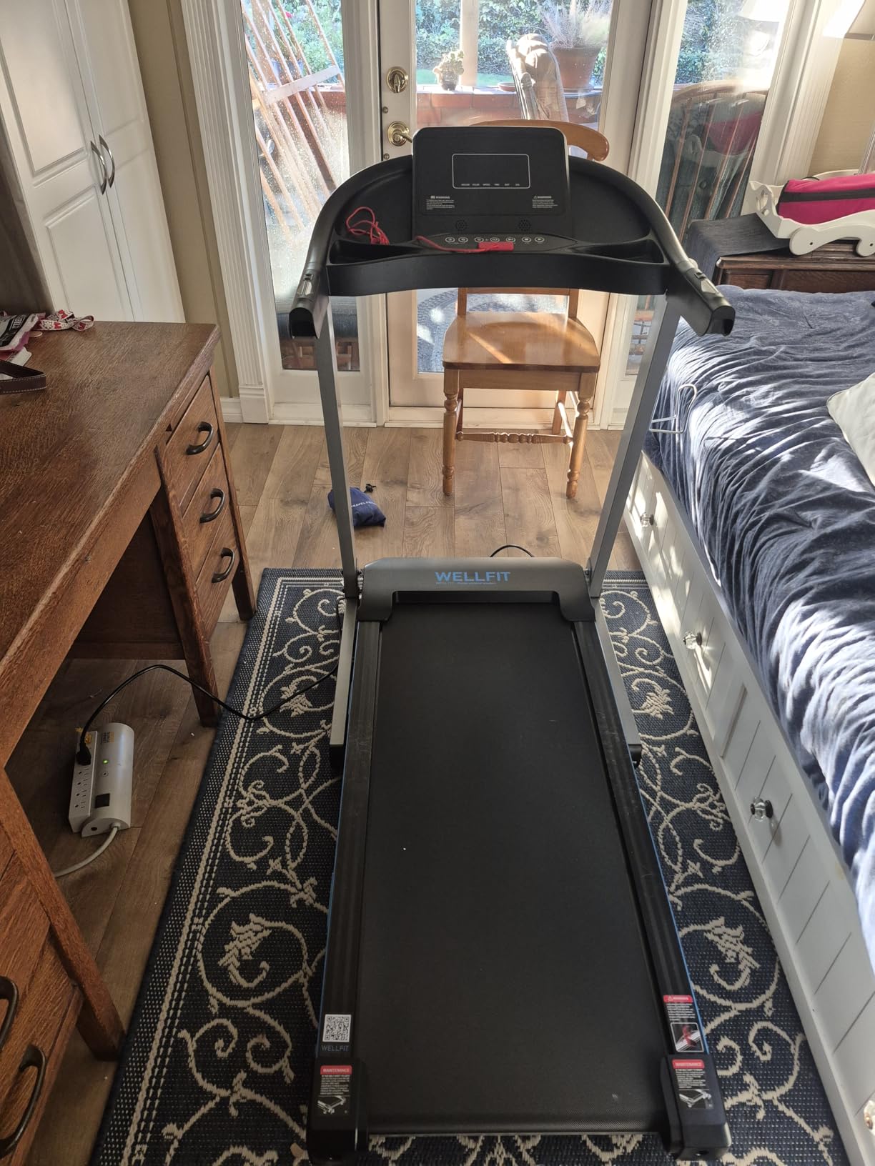 15% Auto Incline Foldable Treadmill, Heavy Duty Treadmills for Home | 400lbs Capacity, Voice Control, Bluetooth, Heart Rate Sensors, 4.0HP Motor, Folding Running & Walking Pad for Seniors, Home Gym customer photo 2