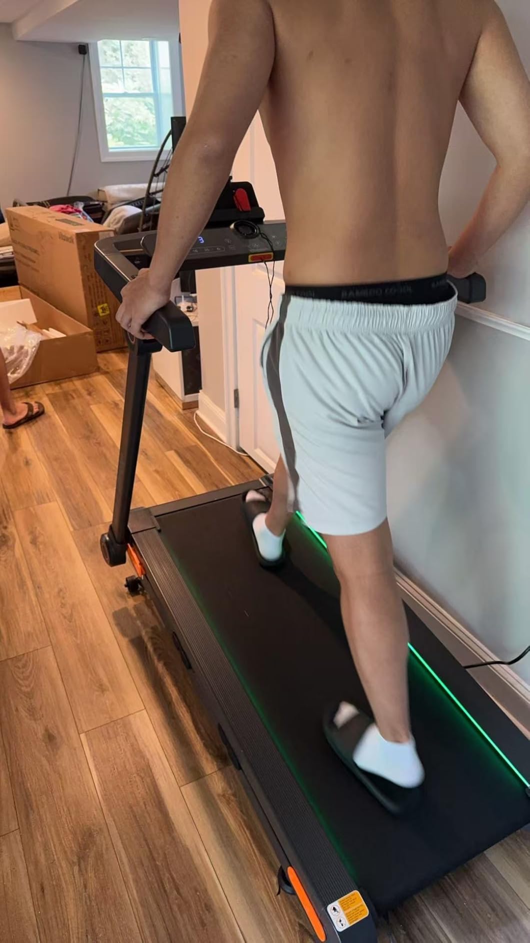 Foldable Walking Pad Treadmill with Incline 20%/25% Auto, 49