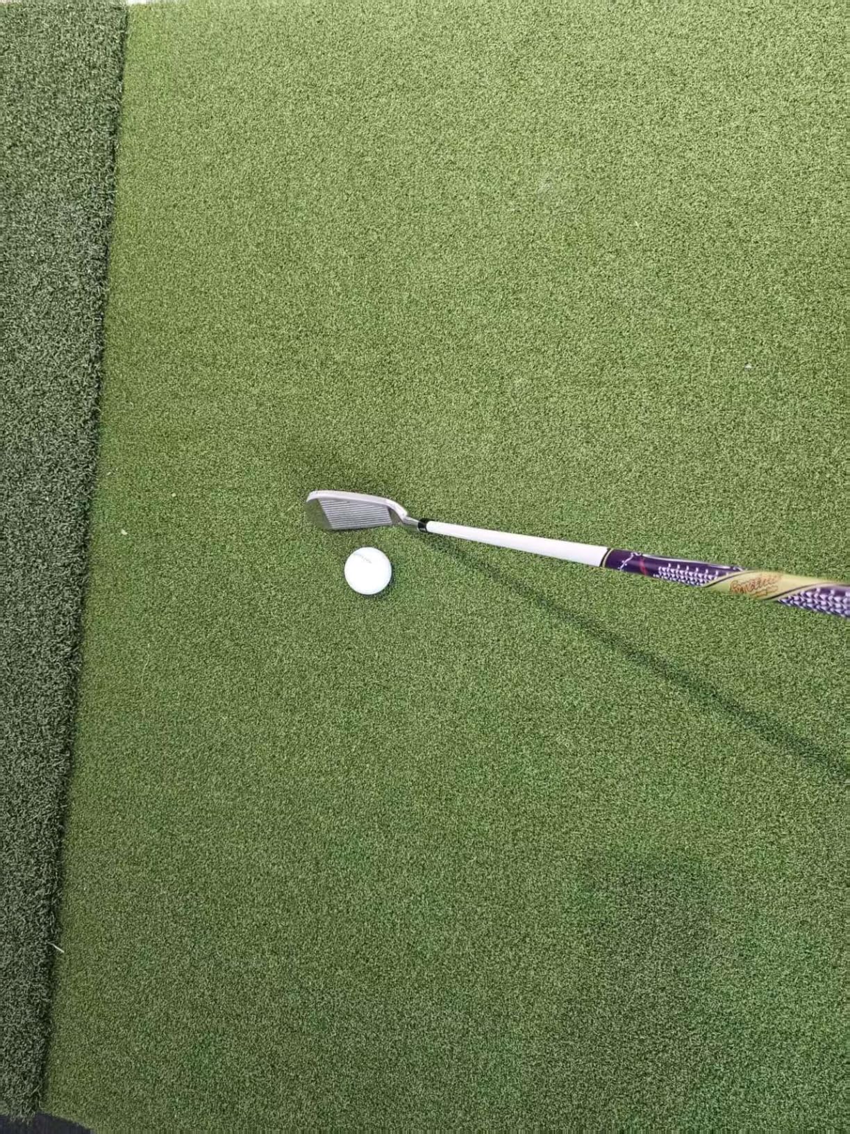 Fanshaw Premium Dual-Turf Golf Mat 5x4/6x4ft 40-50mm Thickened for Practice | Golf Hitting Mat: Tee, Fairway & Rough Turf for Driving & Chipping, Indoor & Outdoor Backyard&Simulator Training customer photo 2