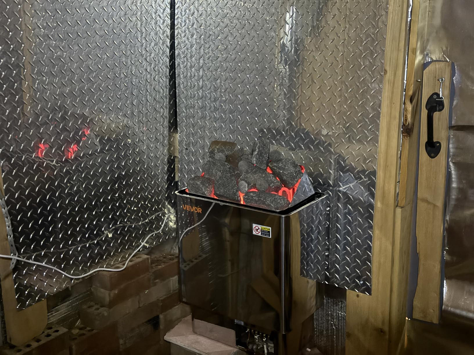 VEVOR Sauna Heater, 9KW 240V Electric Sauna Stove, Dry Steam Bath Saunas Stove with Pre-Drilled Bracket, Fit 317.8 to 459 CU.FT Saunas Rooms customer photo 2