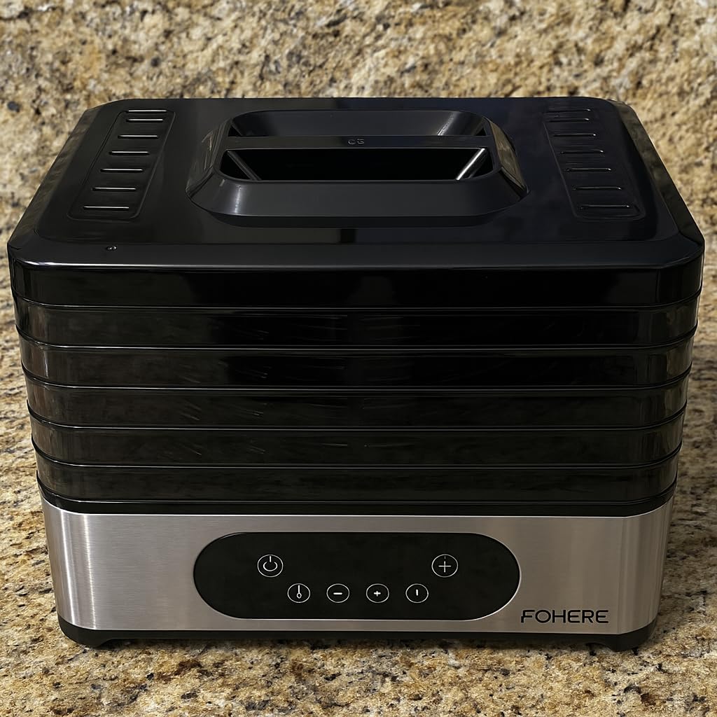 FOHERE Food Dehydrator, 5 BPA-Free Tray Dehydrators, 11.42