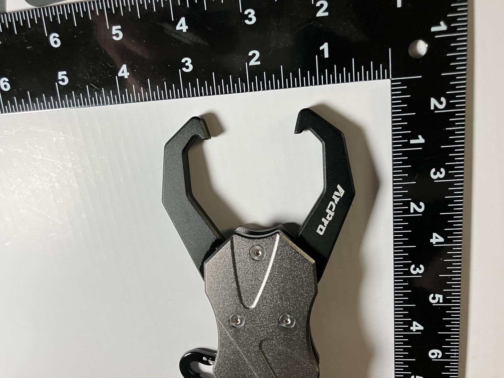 2-in-1 Fish Lip Gripper, One-Finger Operation Aluminum Alloy Fish Gripper with Scale, 60lb Weighing Fish Grabber for Large Fish, 360° Swivel Handle, Corrosion-Resistant for Saltwater & Freshwater customer photo 2