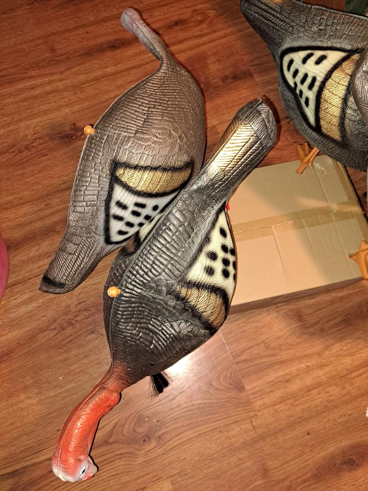 FUNHORUN Turkey Decoy for Hunting 4 Pack, Jake & Hen Decoys with Stakes customer photo 2