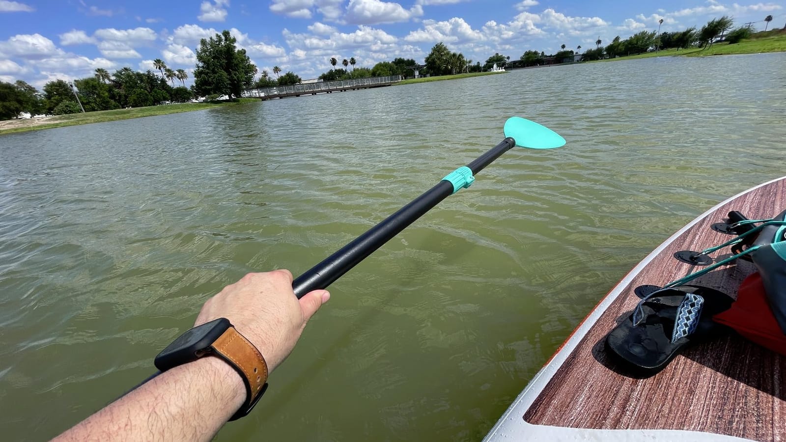niphean 3/4-Piece Kayak Paddle, Adjustable Paddle Board Paddles, SUP Paddle | Lightweight and Durable, Detachable Stand Up Paddle Board Accessories Oars with Aluminum Alloy Shaft and Fiberglass Blade customer photo 1