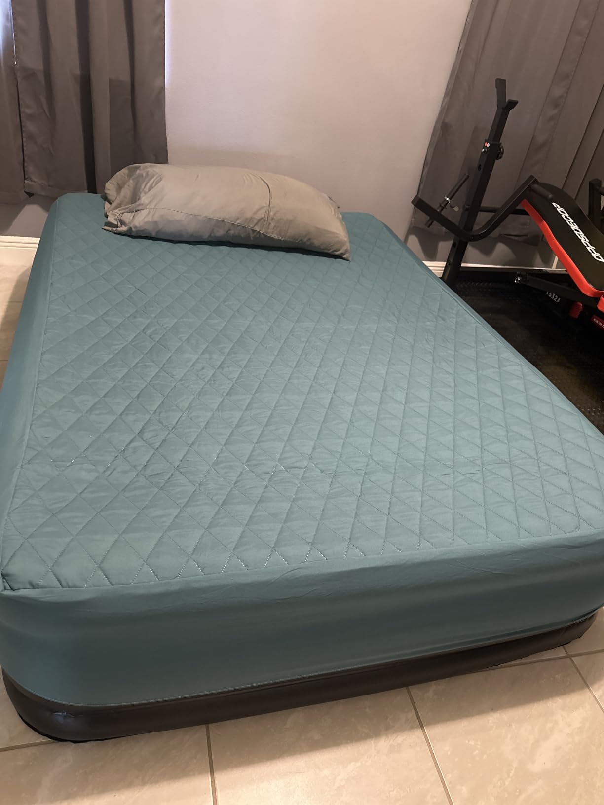 Dr. air Queen Air Mattress with Built-in Pump, 18