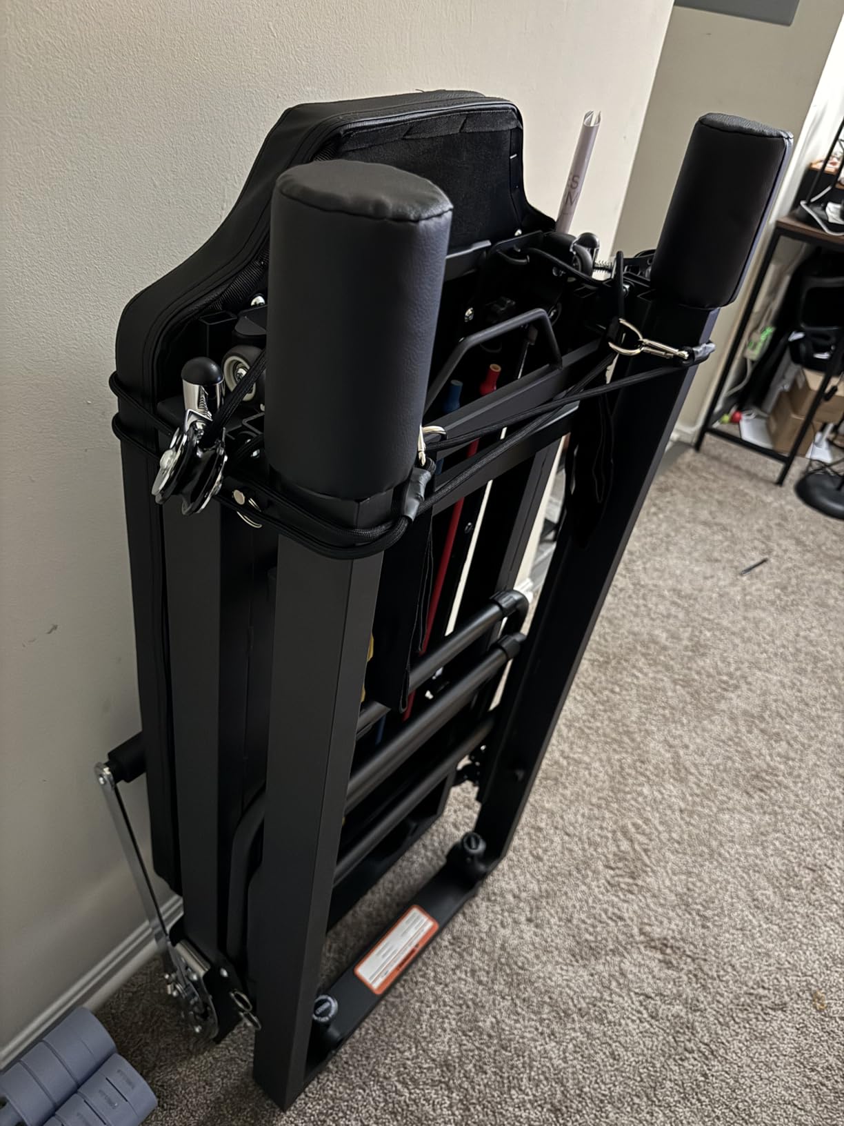 Foldable Pilates Reformer for Home Use Pilates Reformer Machine with Adjustable Resistance Bands Space-Saving Pilates Machine for Core Strength&Full Body Workout customer photo 2