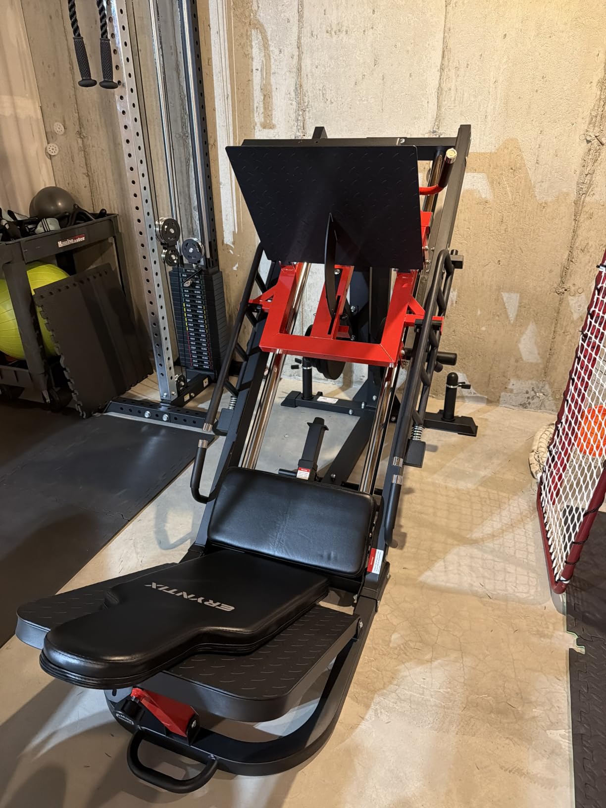 Leg Press Hack Squat Machine Combo, 45° Leg Exercise Machine ,Lower Body Special with Weight Storage for Quads, Hamstring, Glutes, Calves, Compact Home Gym Leg Day Equipment customer photo 2