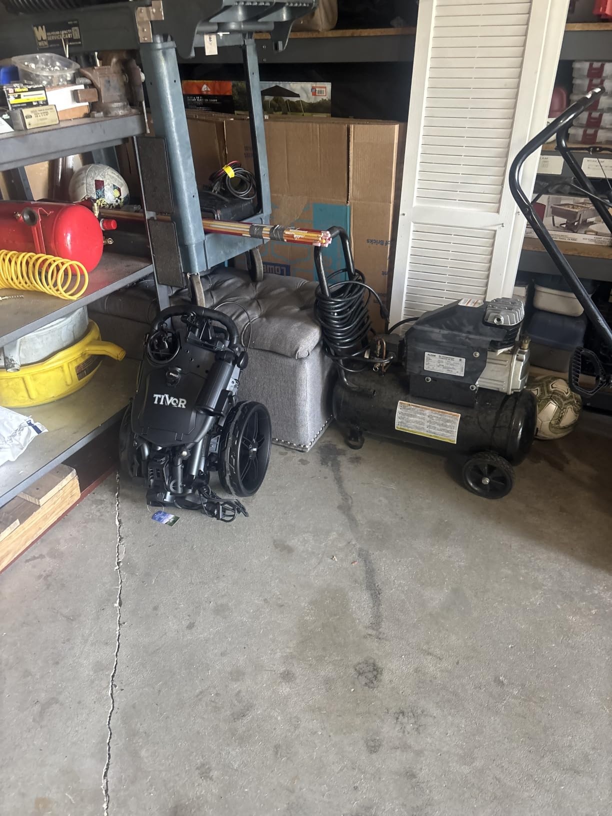 Tivor Golf Push Cart with 360-degree Front Wheels & Handbrake, 3 Wheel Pull Cart Offers One-Click Folding and All-Terrain Mobility customer photo 2