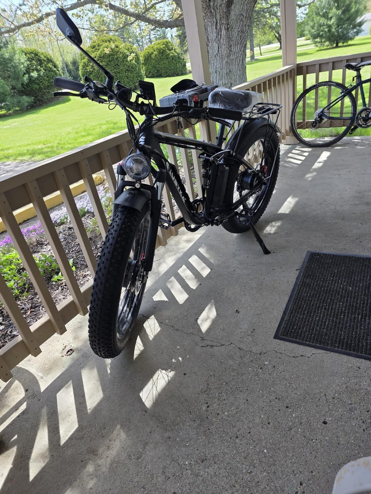 9000W Dual Motor Electric Bike for Adults, 48MPH Fast Full Suspension Ebike, 52V 36Ah Removable Battery for 120 Miles Range, 26 Inch Fat Tire Dual Shock All-Terrain E-Bike, 400lbs Capacity customer photo 2