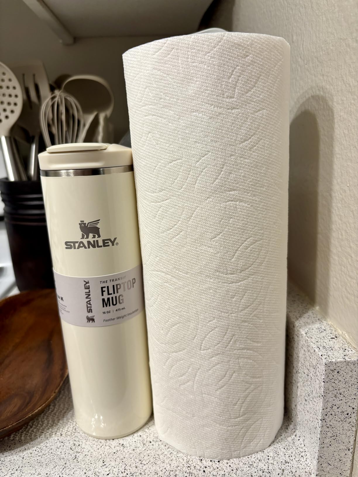 STANLEY Transit FlipTop Mug | Leakproof Coffee Travel Cup | Vacuum Insulated Stainless Steel | Stays Hot or Cold for Hours | BPA-Free | 16 oz | Ash customer photo 1